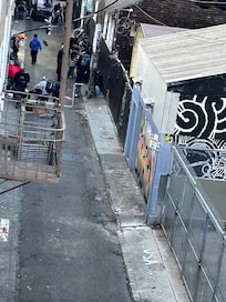 alley behind my room