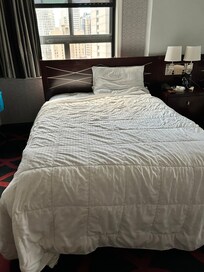 This how the bed looked when we got back late afternoon