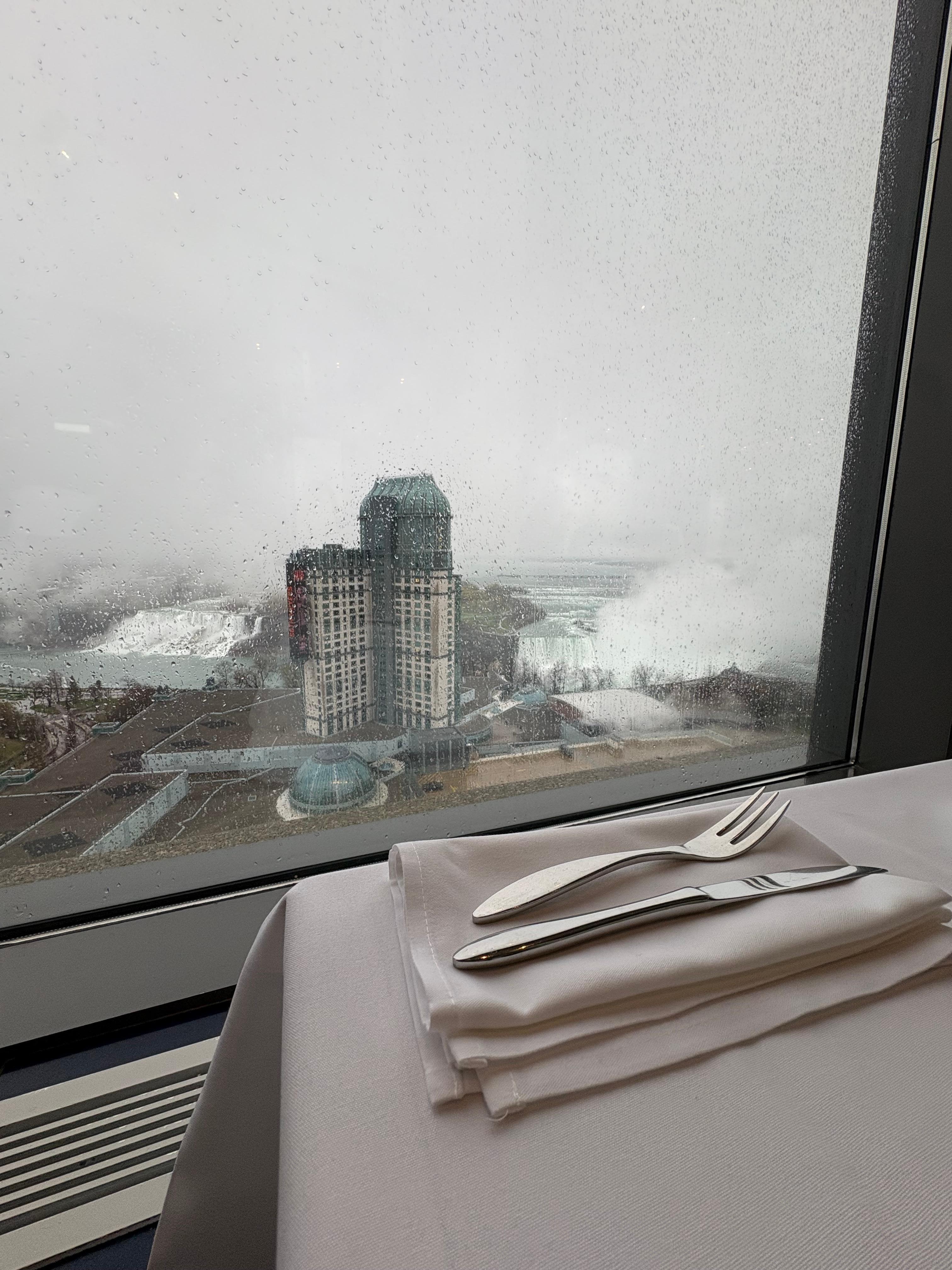 View from the restaurant during breakfast