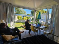 Enjoying a late summer's day.