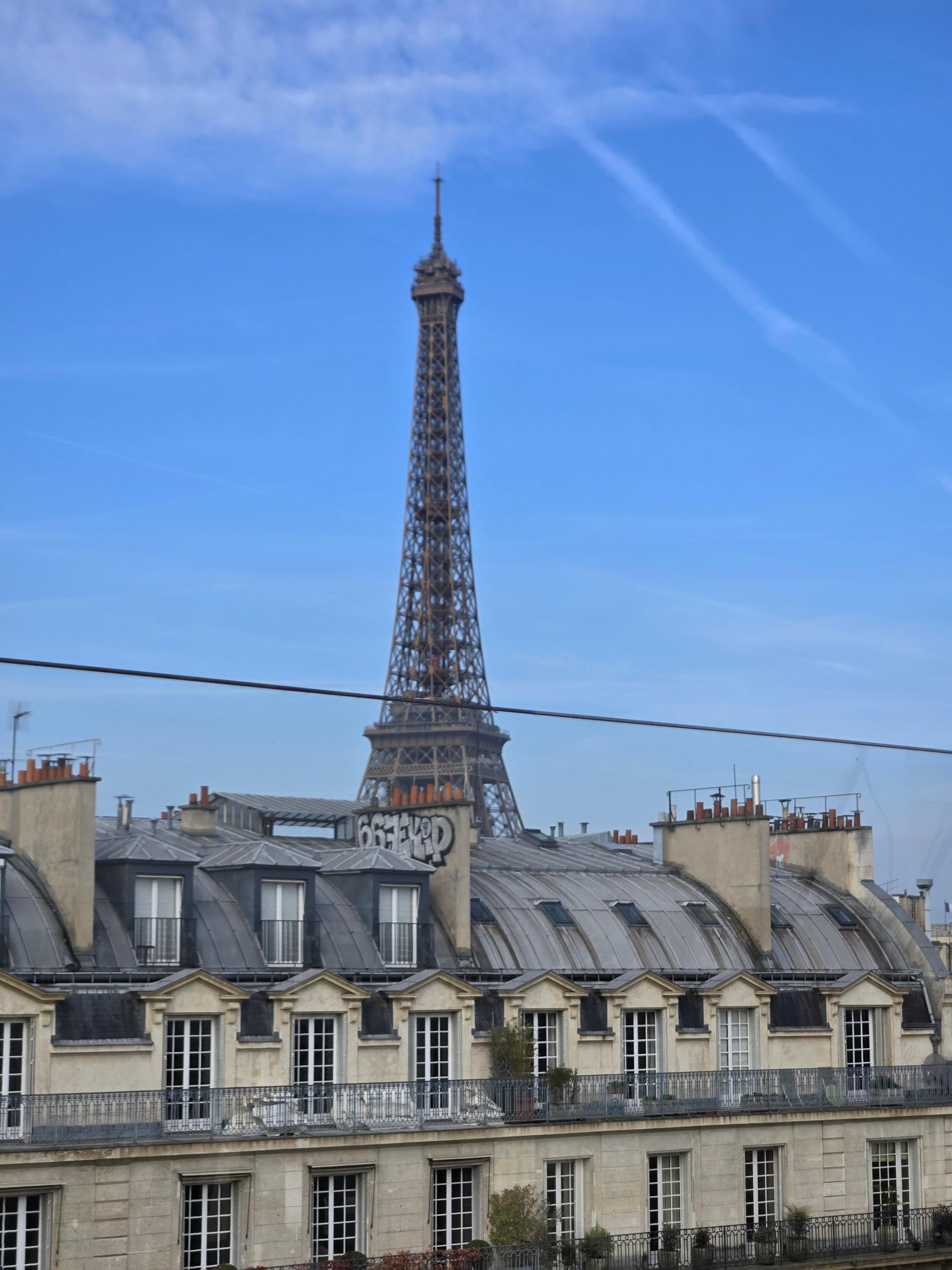 Rooftop view of the tower.