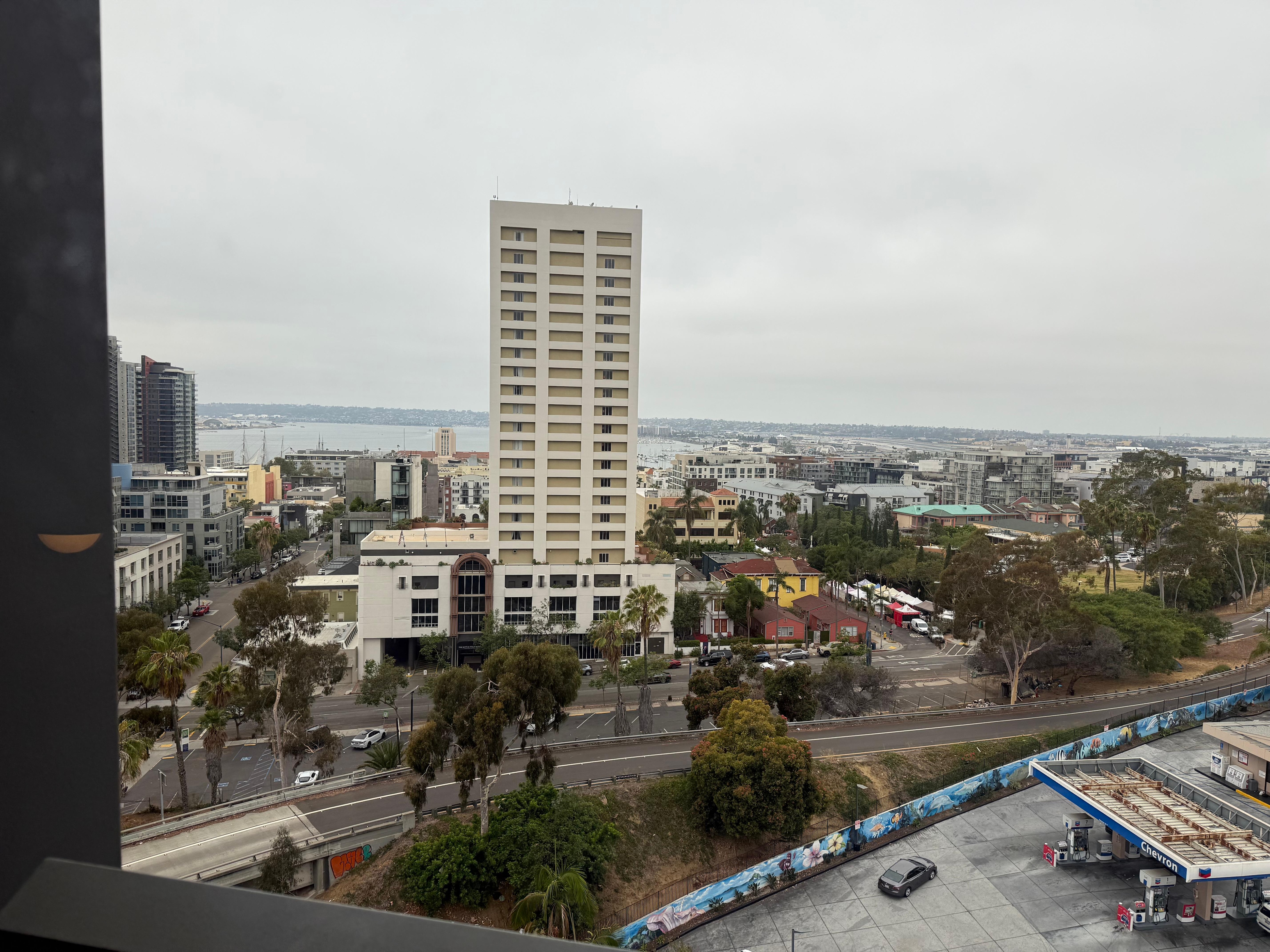 Bay view from our room on the 12th floor