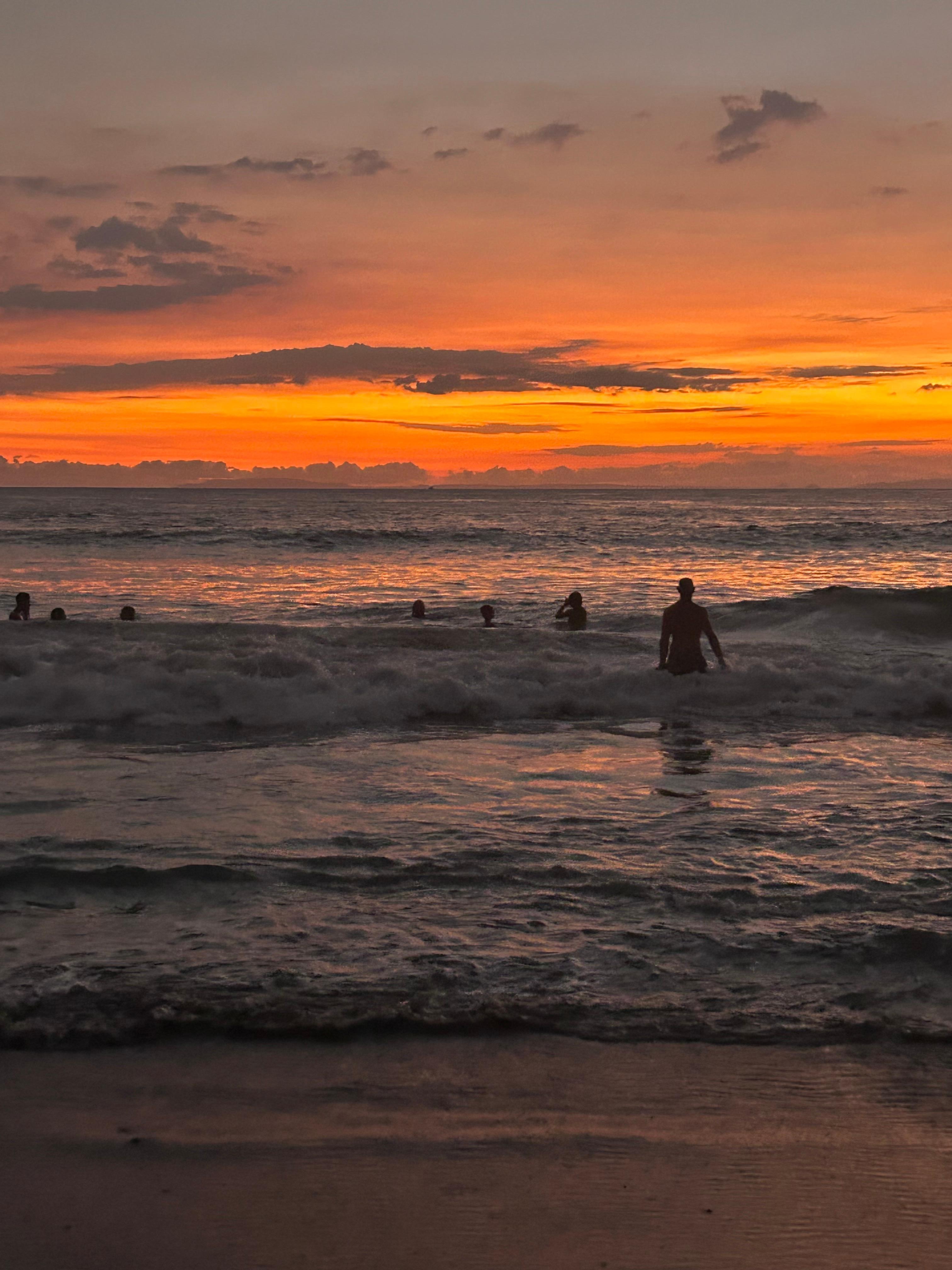 Sunset swim- very safe and beautiful 