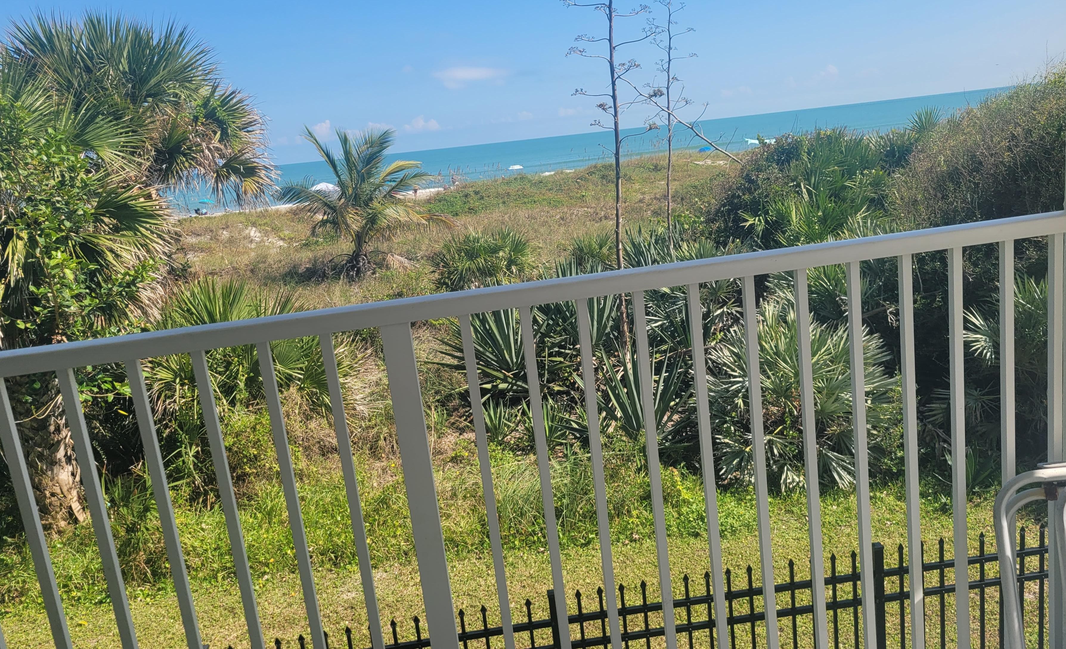 A little crooked, but gives you an idea of the view from the balcony.