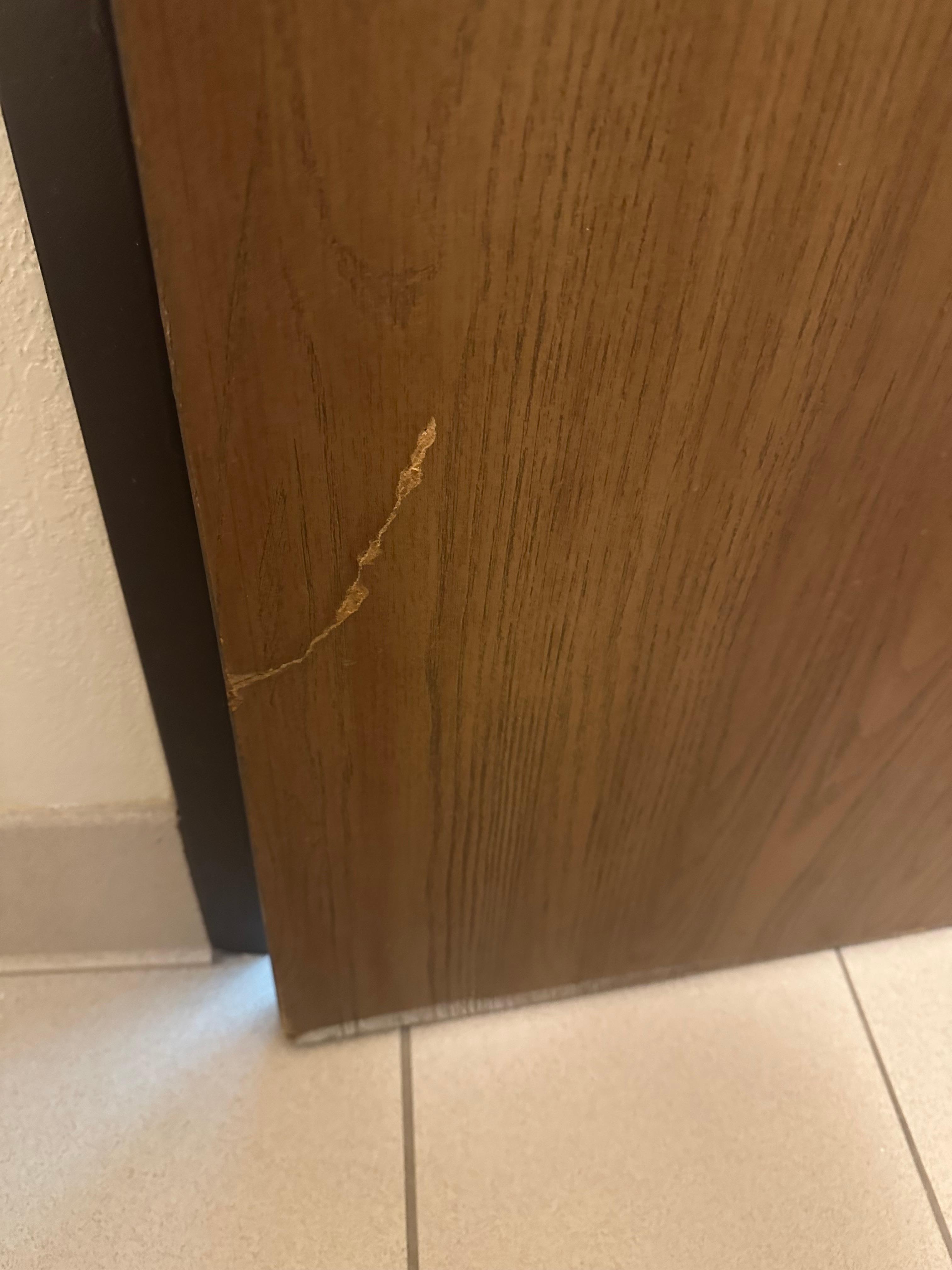Cracked door