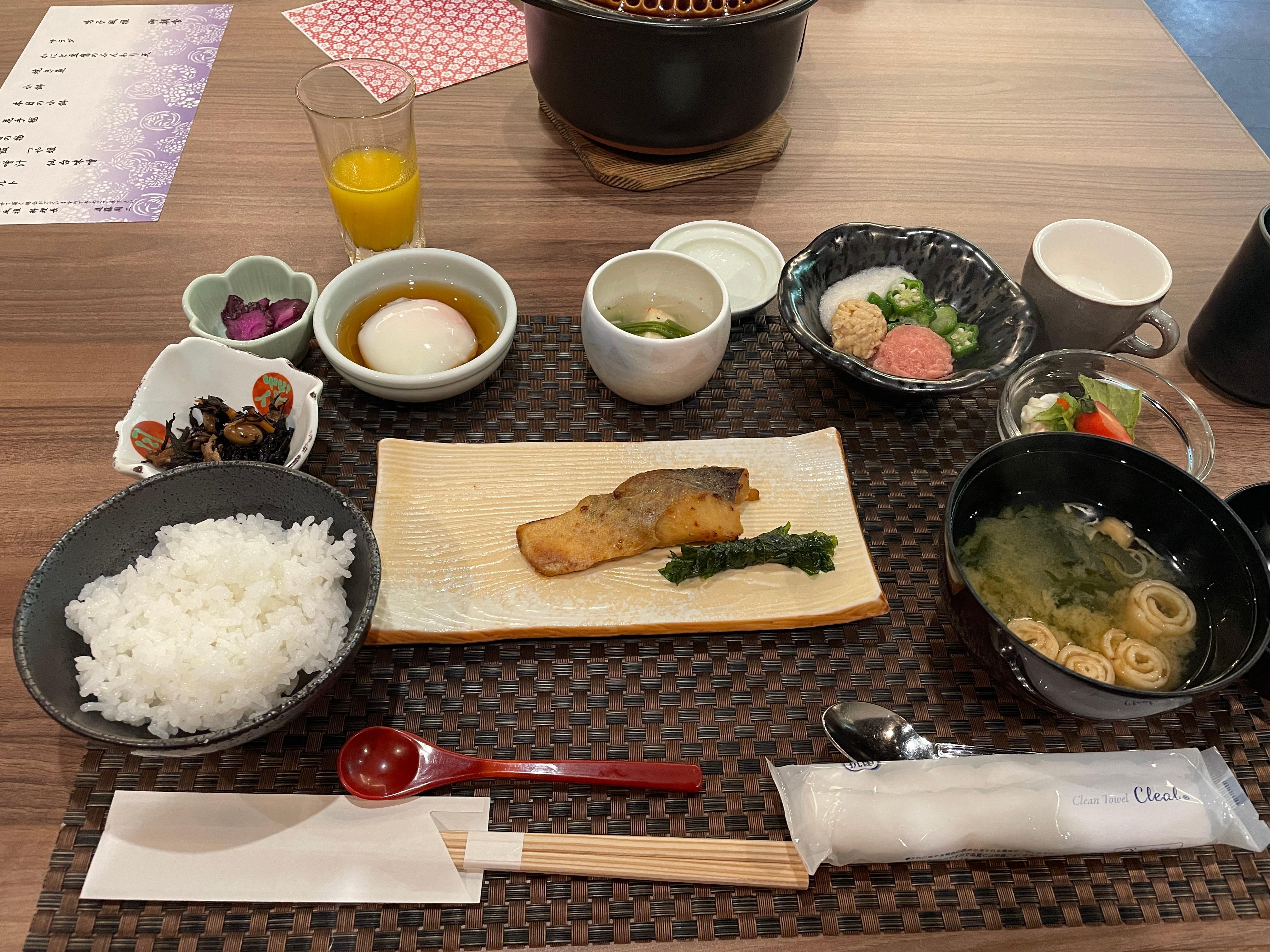 朝ごはん
ご飯がとても美味しかった