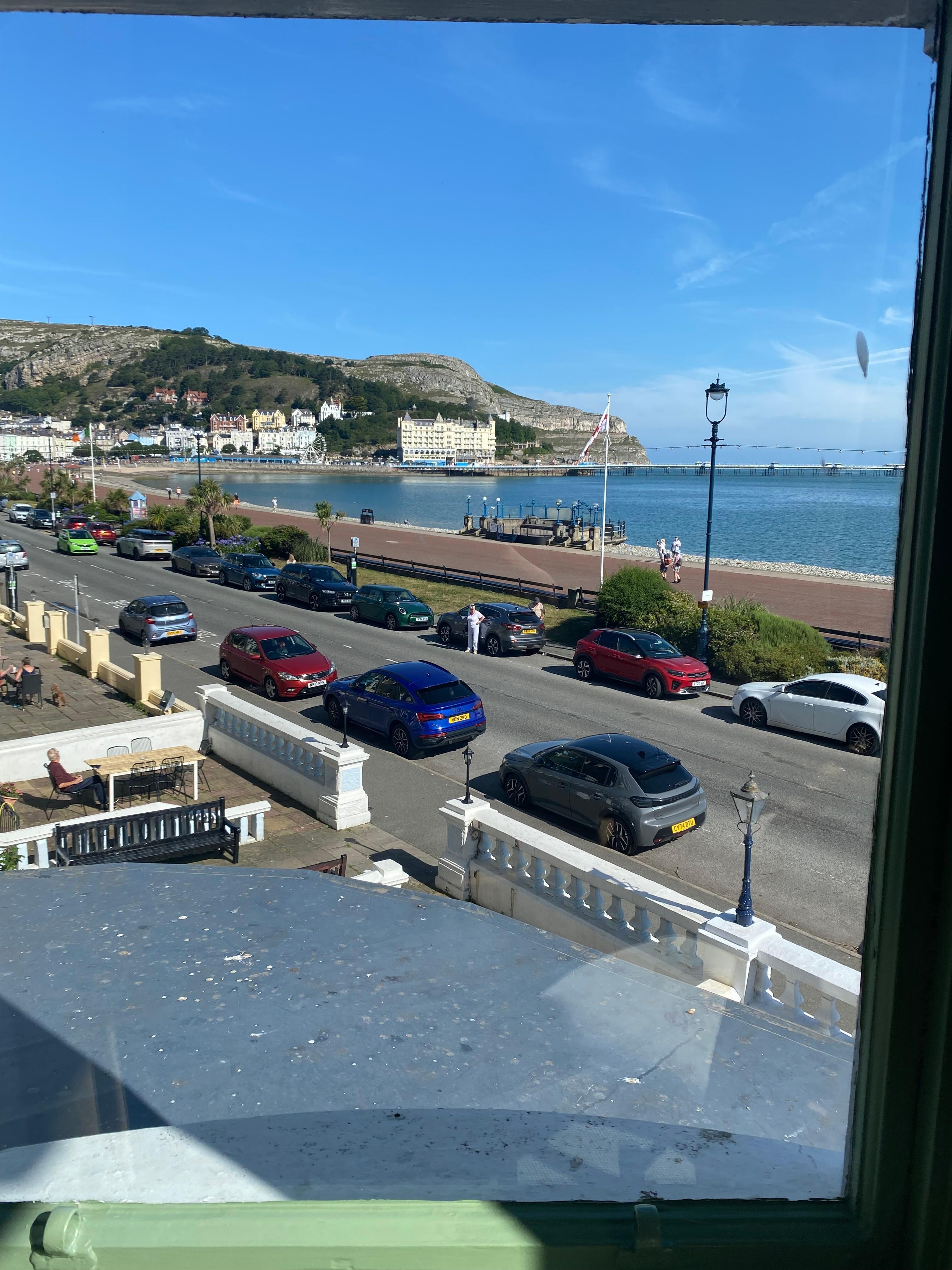 View from bedroom window 