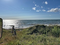 Sun shining on the water