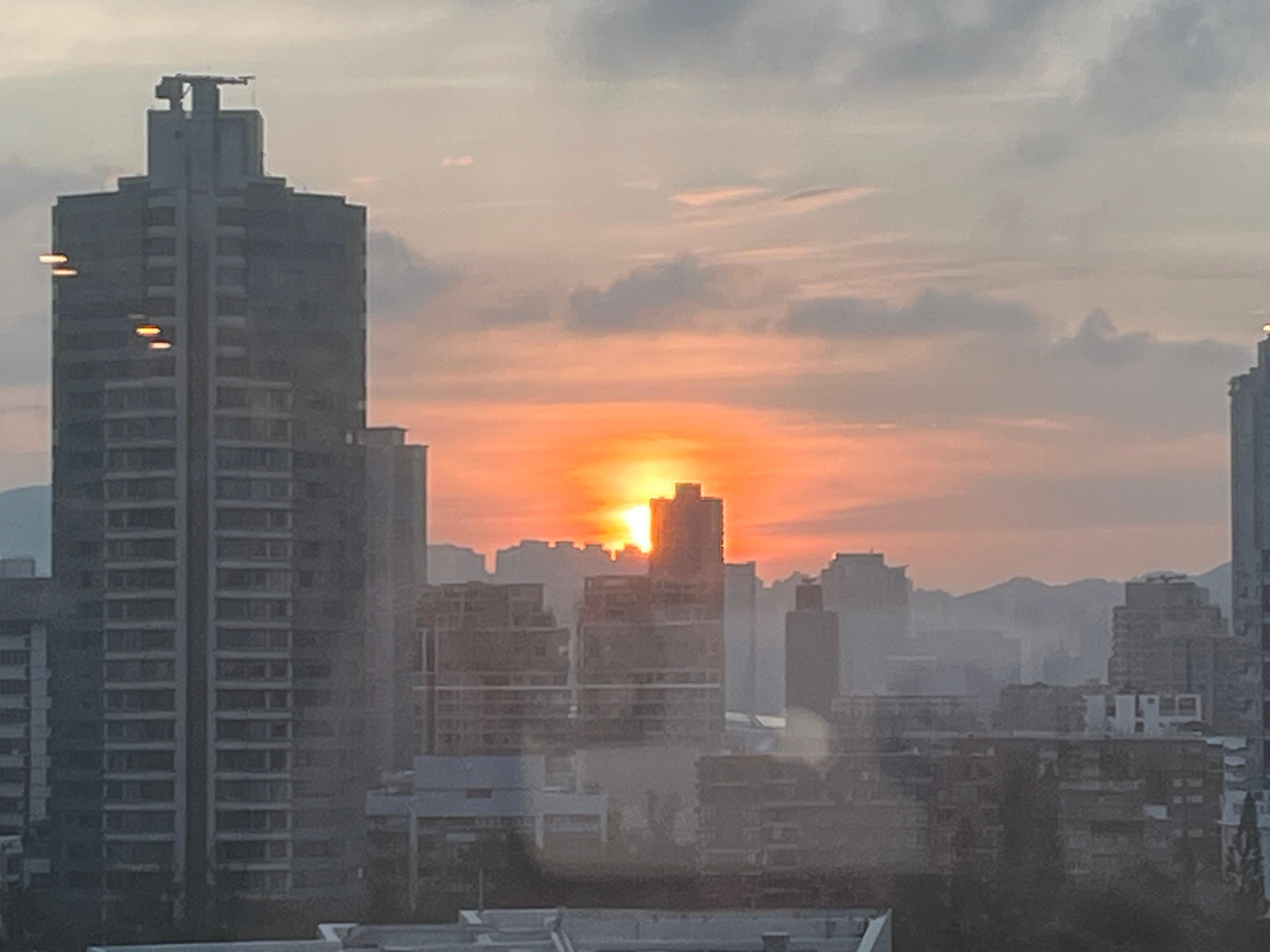 Sunrise view from the room