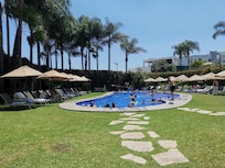 Heated pool area