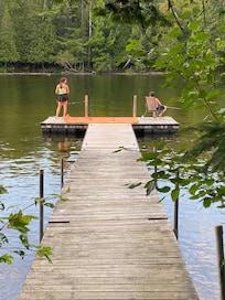 Fishing off the dock