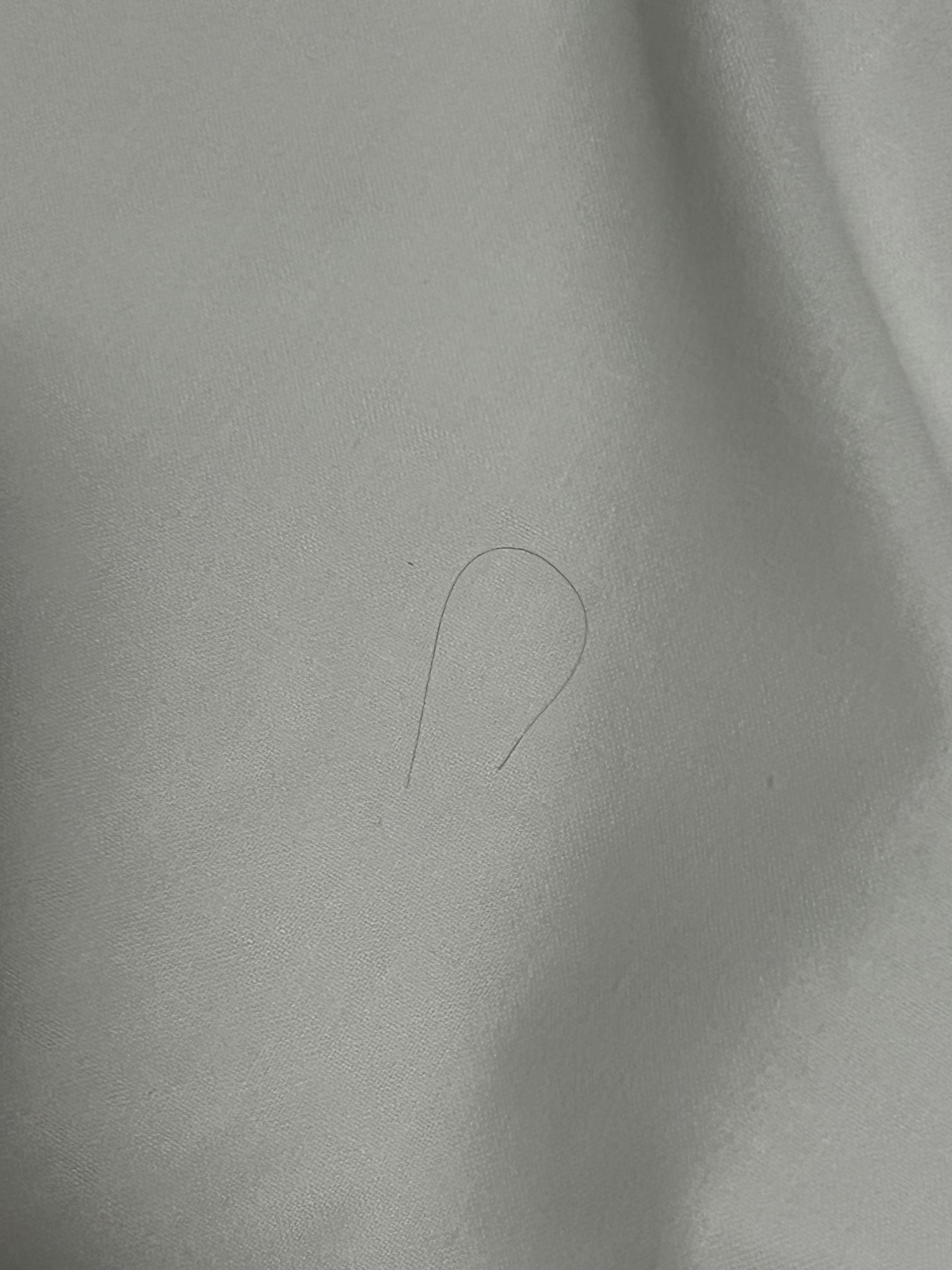 Hair in sheets.