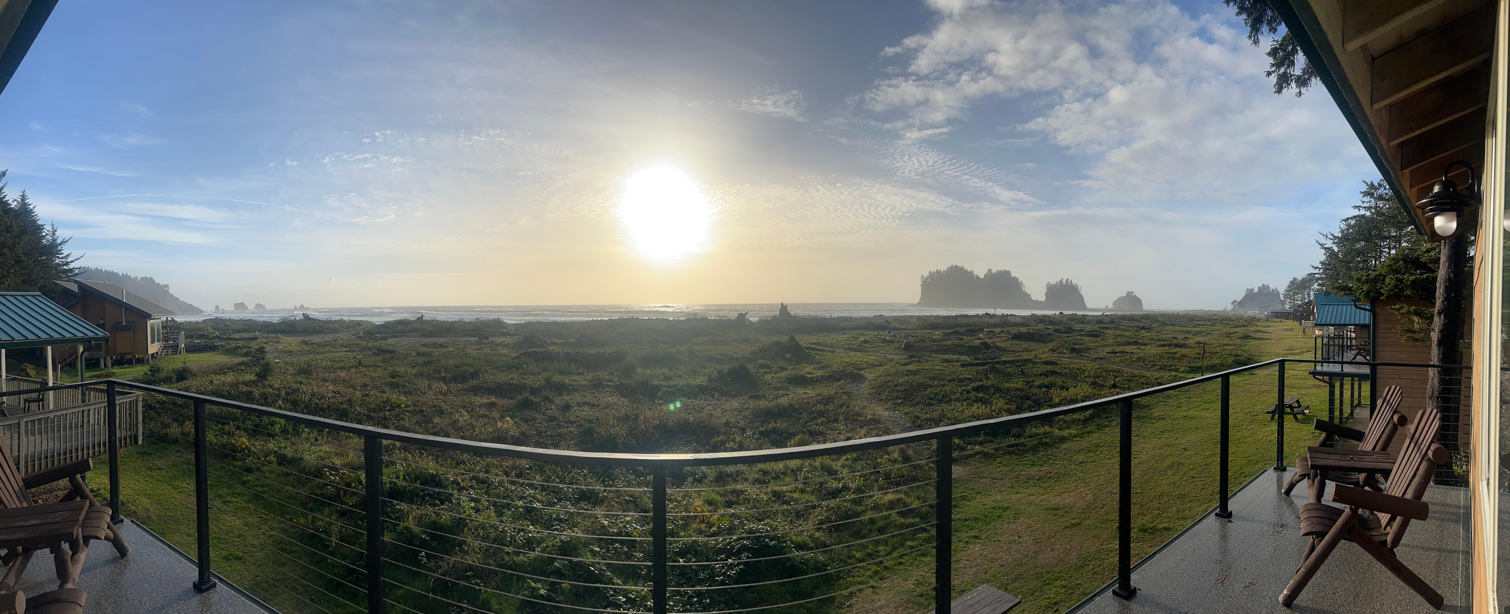 Sunset from cabin #19