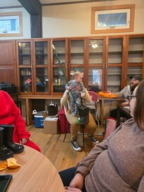 Cabinet space in dining area