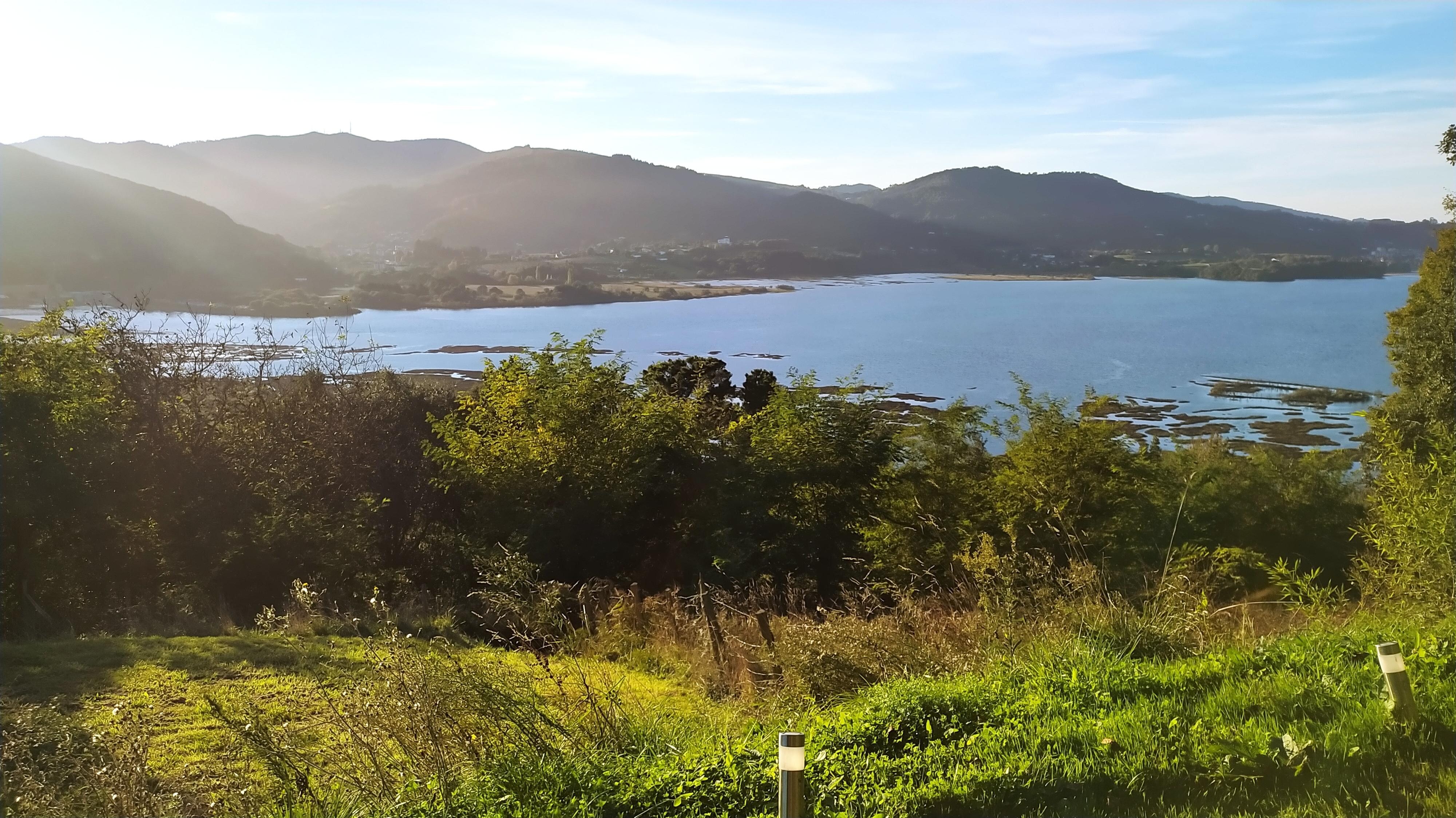 River estuary near apartment.