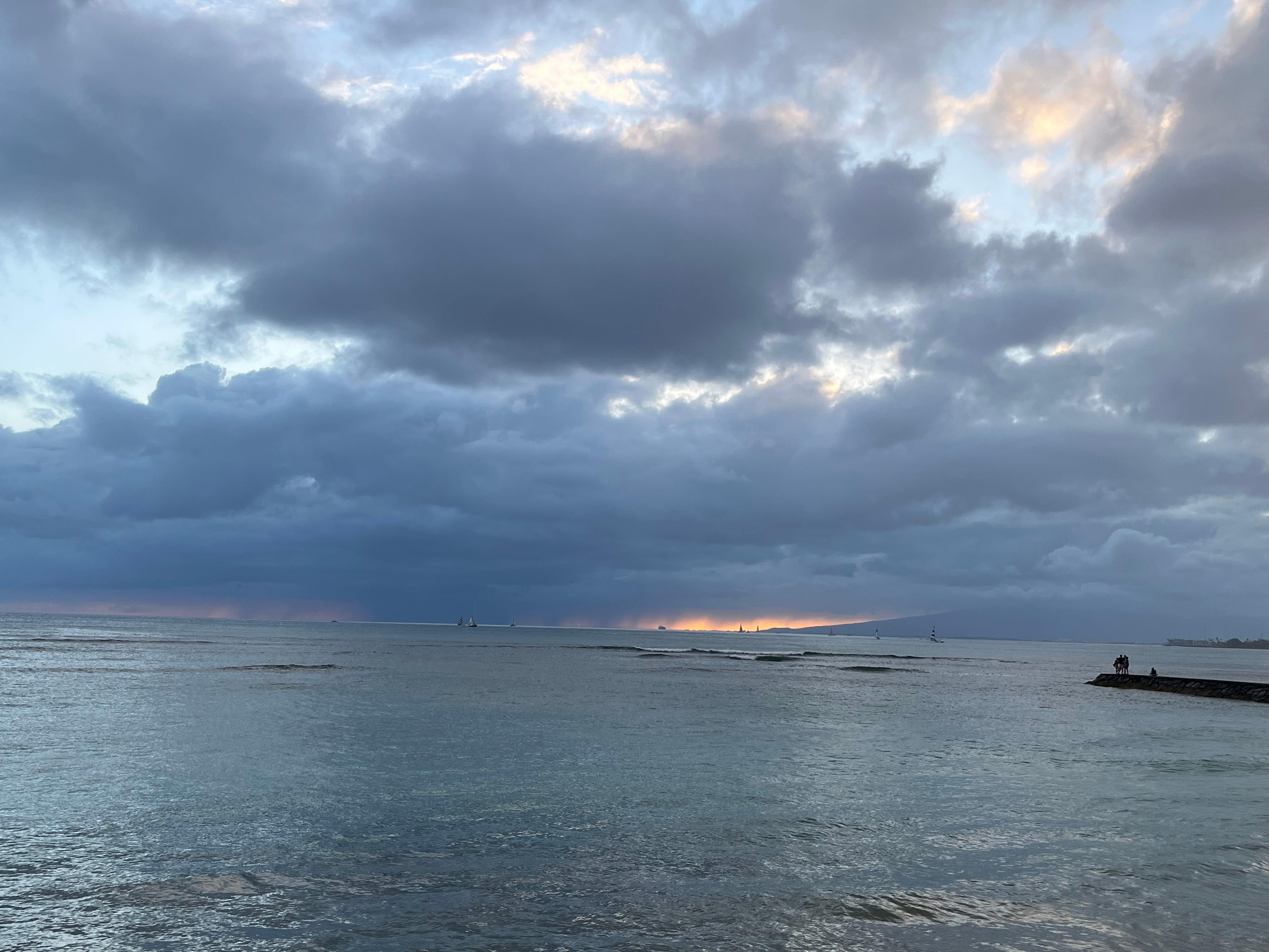 Sunset taken from Kuhio beach 