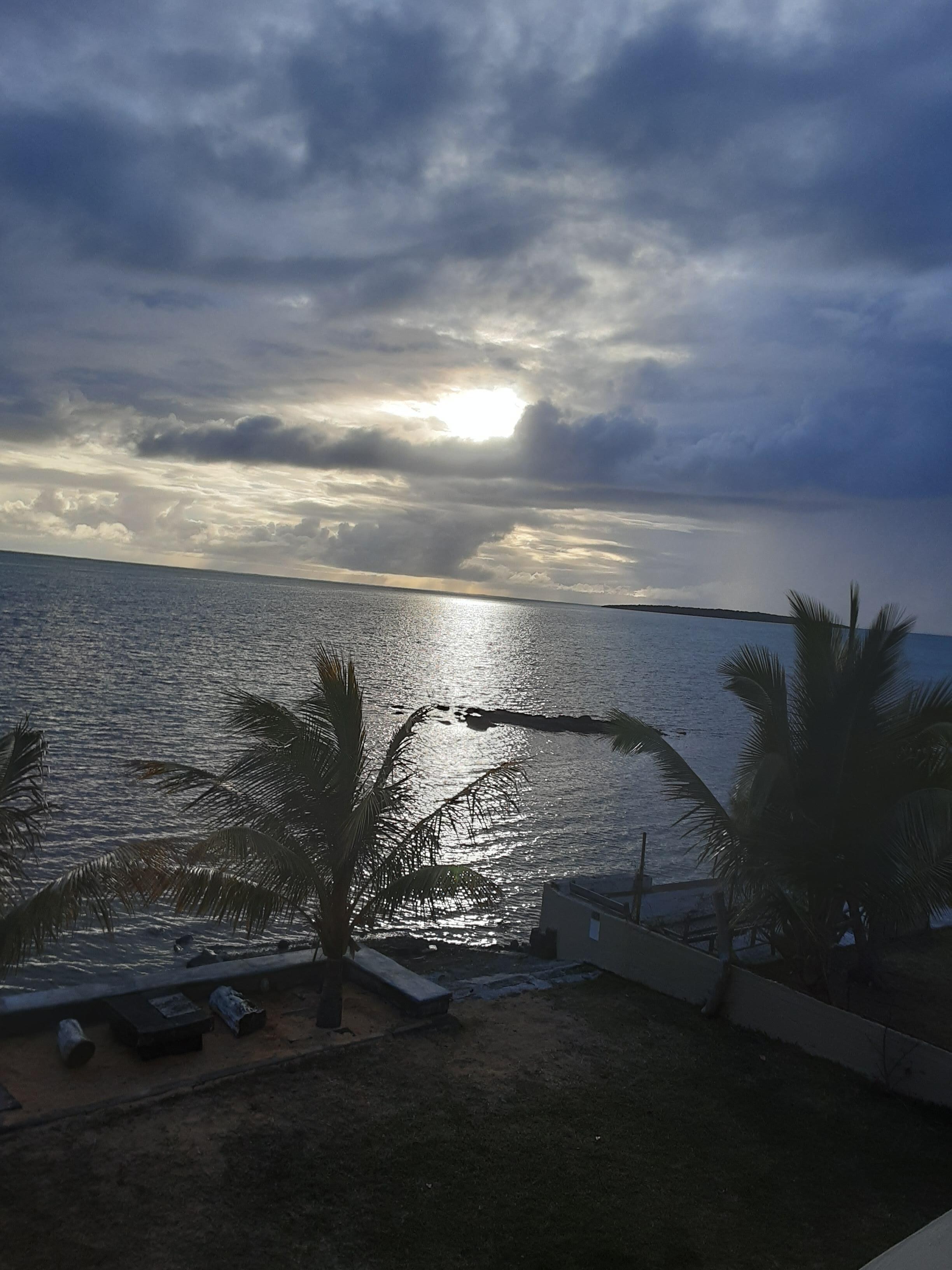 Sunrise on a cloudy day