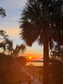 Sunset from the porch