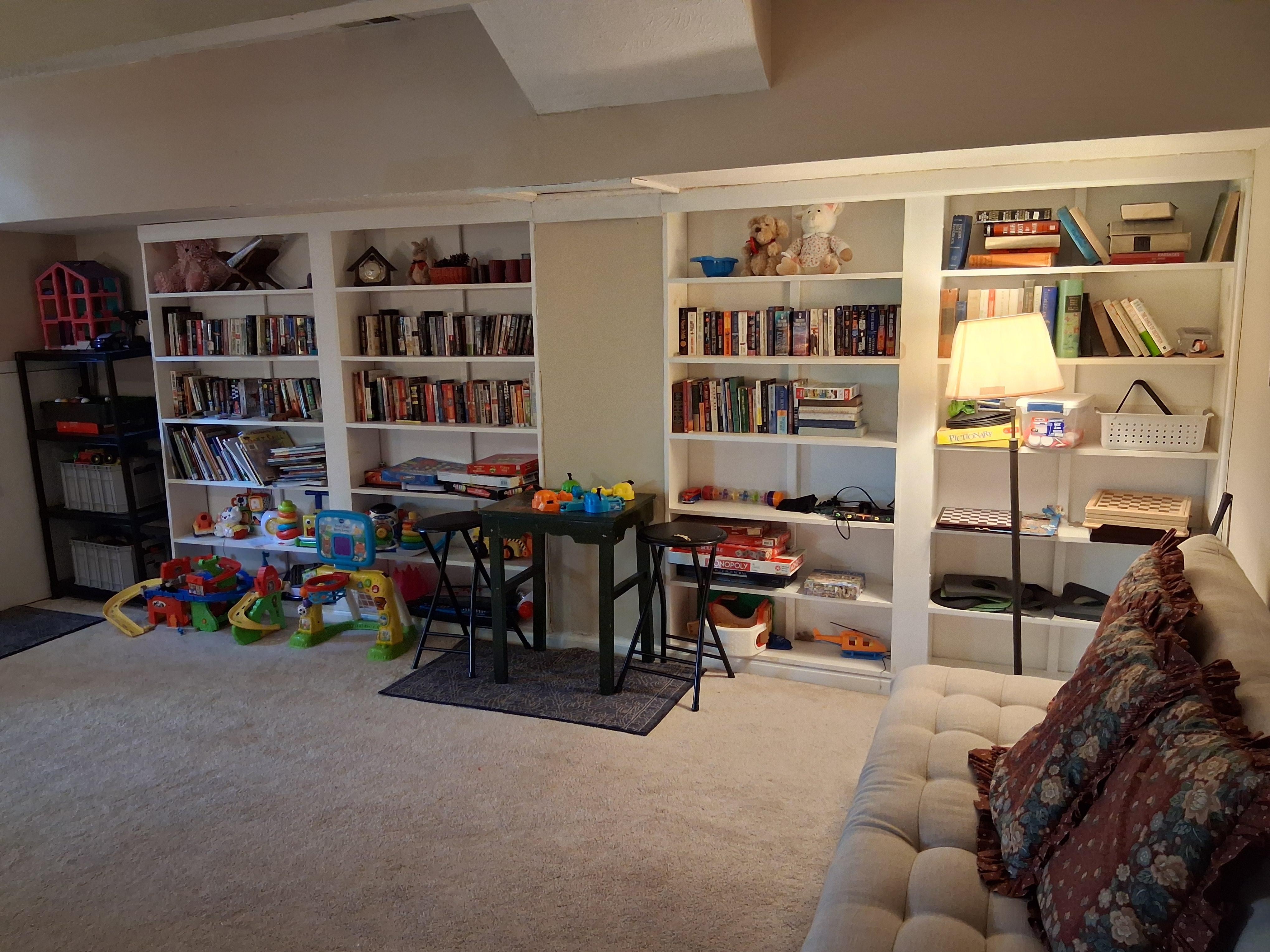 Basement library 