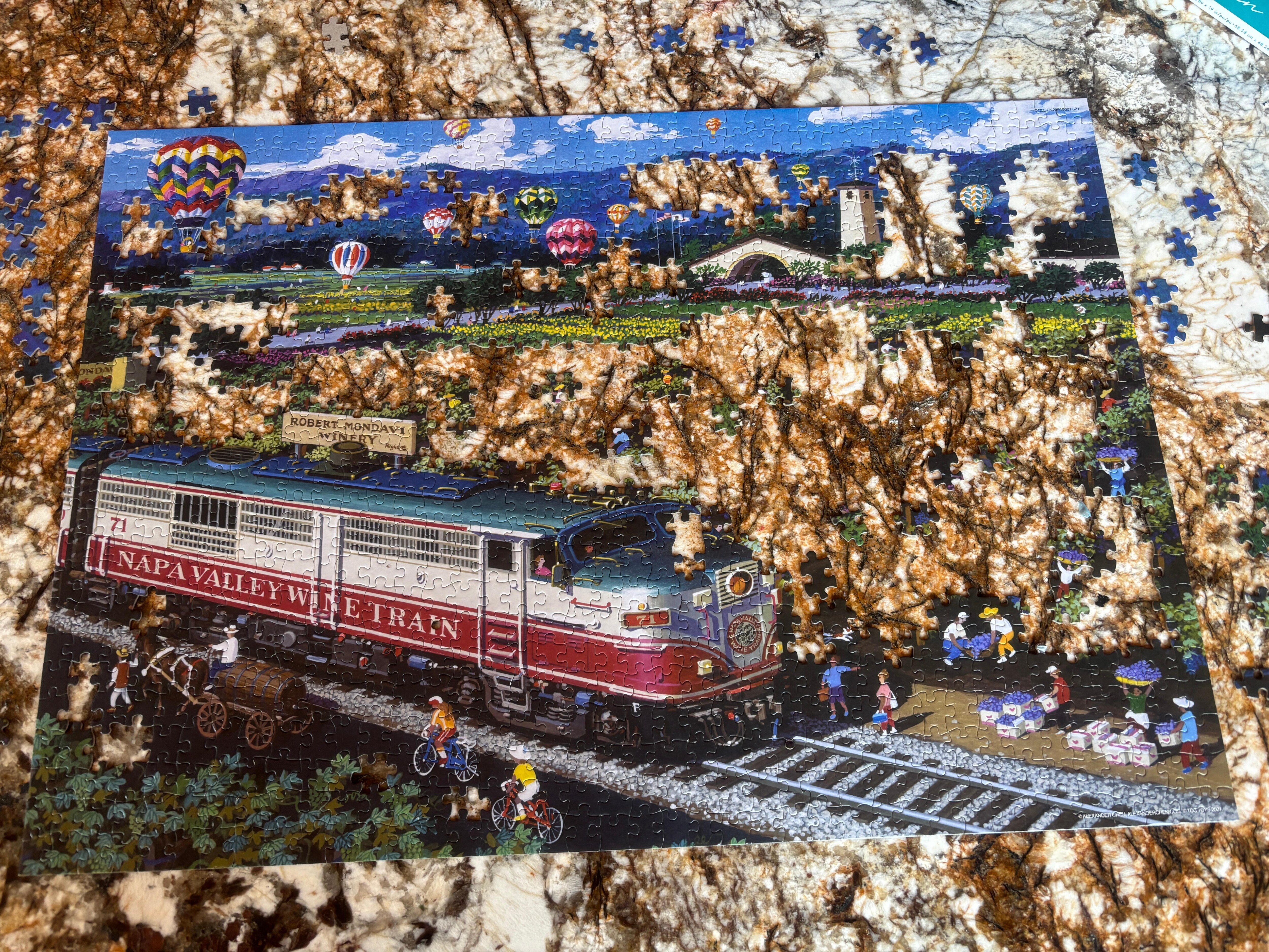 We enjoyed puzzling together. Didn't quite finish :(