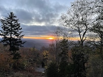 Sunsetting view from the deck