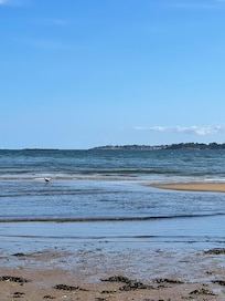 Beach behind hotel