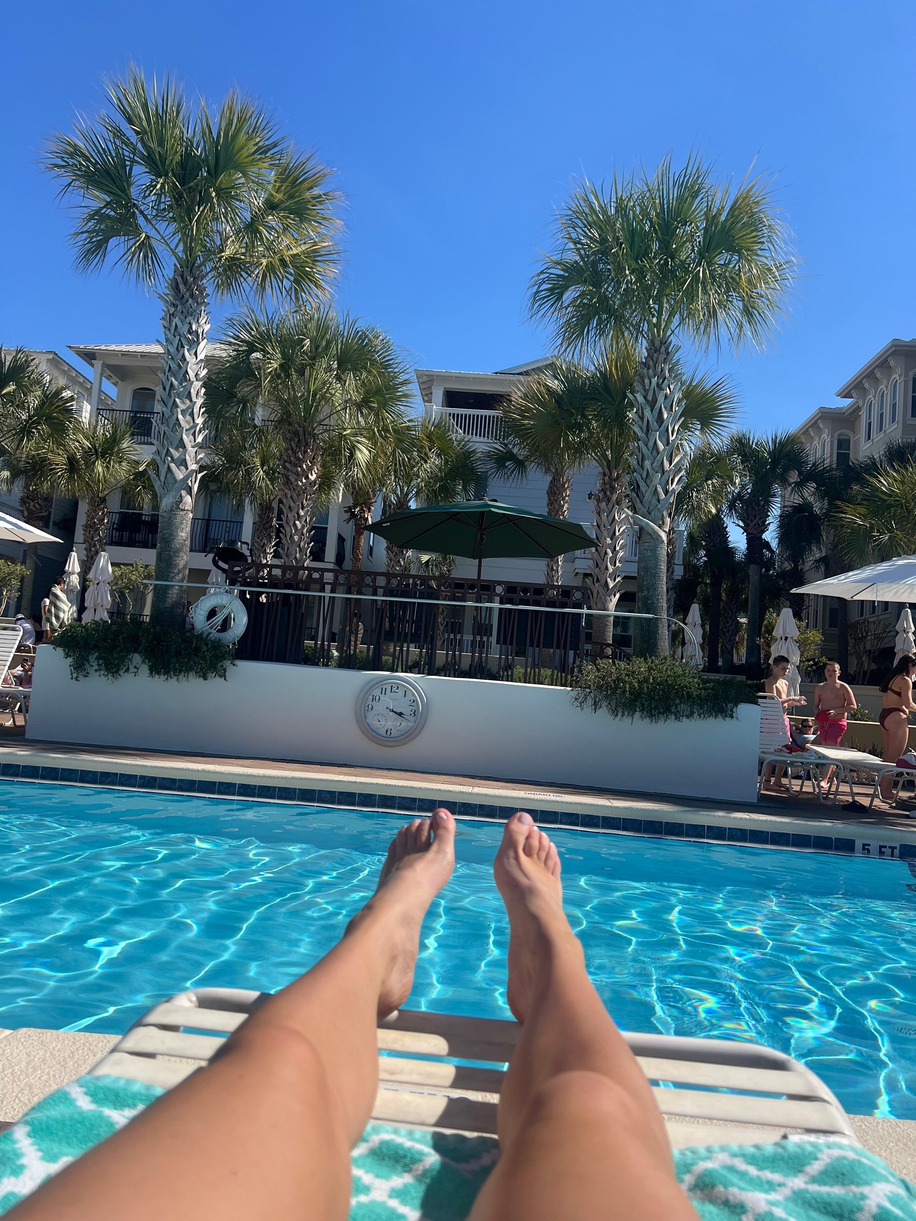 Pool was a one minute walk and had food, drinks, and easy check in. 