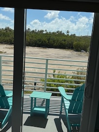 View of vacant lot next door.