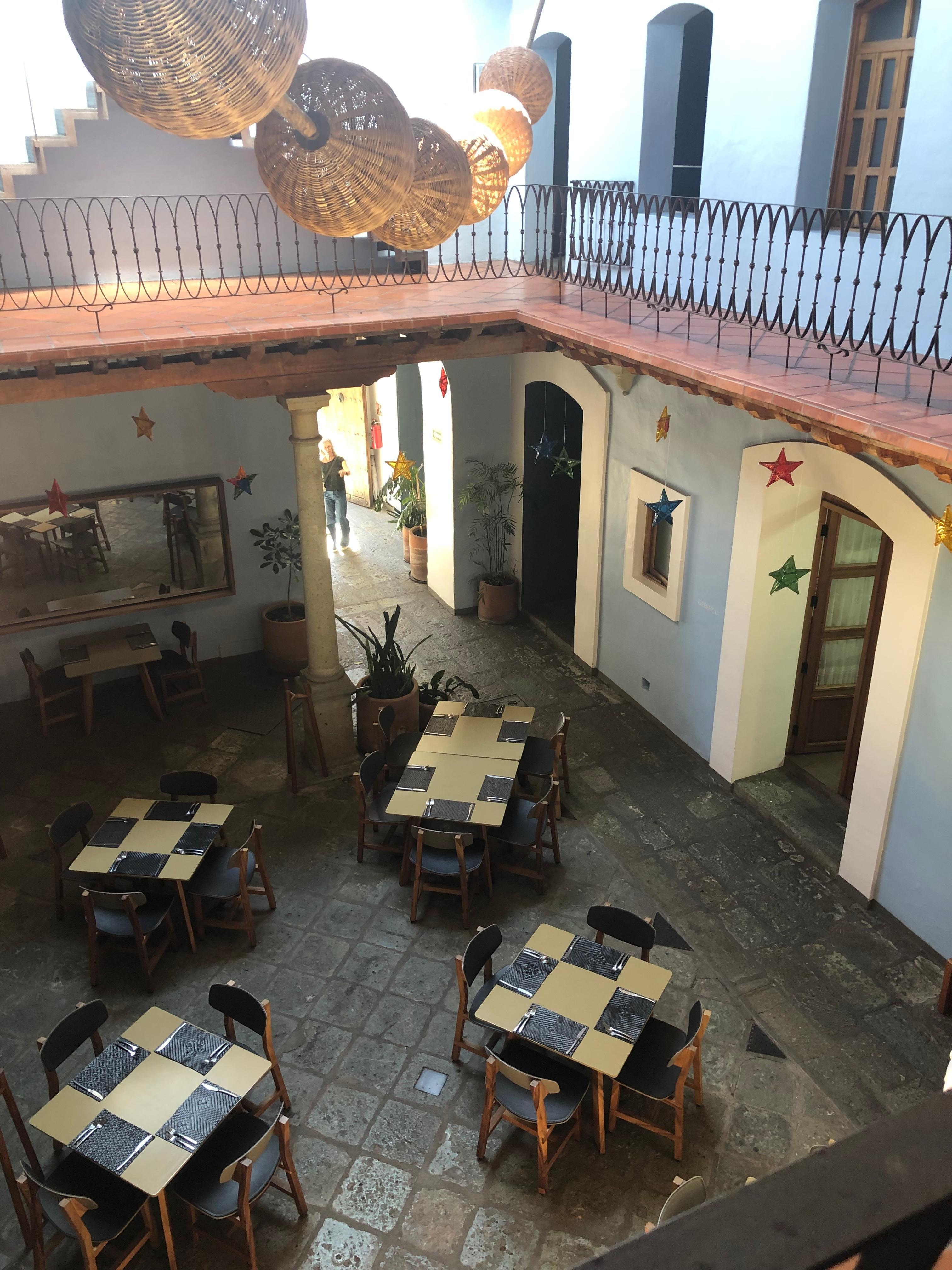 The hotel restaurant