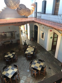 The hotel restaurant