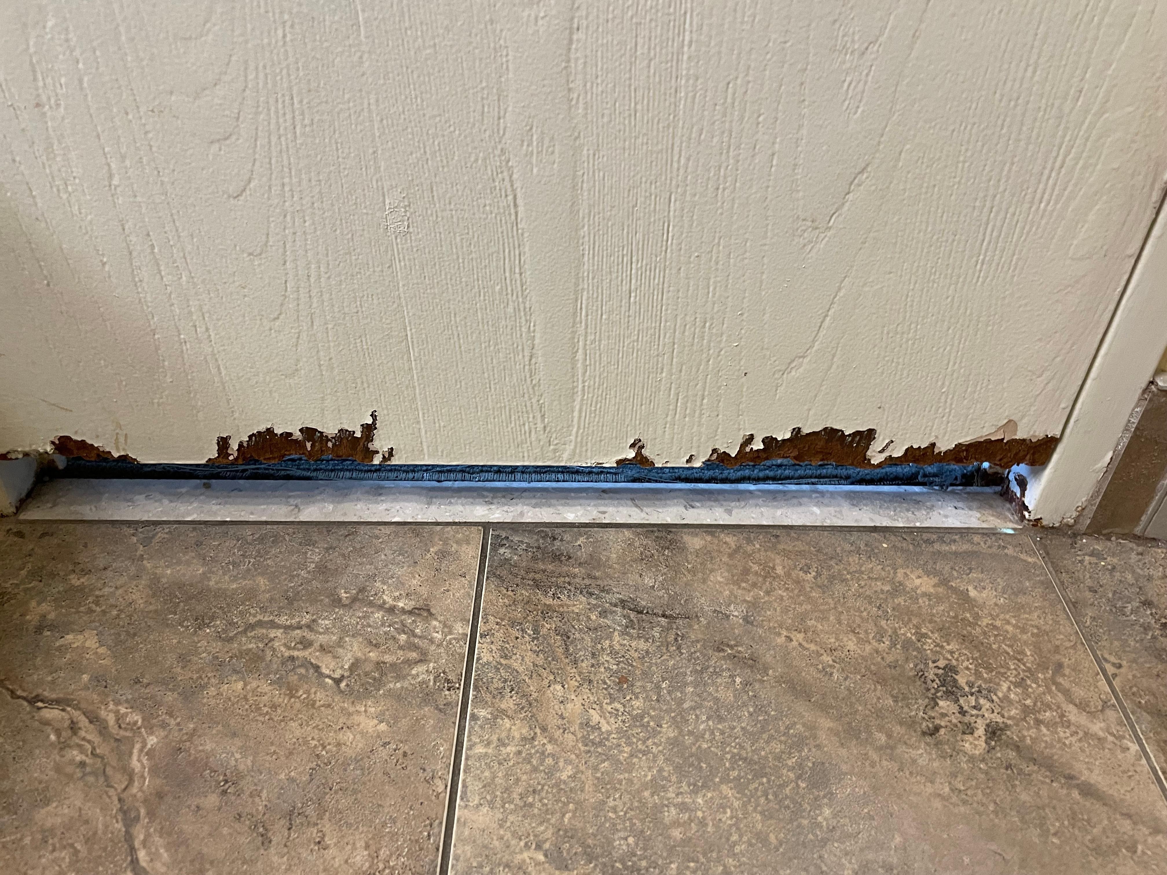 Bottom of bathroom door..