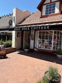 This a picture outside thevredysurant I ate at in Solvang