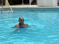 Me alone in the Mineral pool - no aqua aerobics no instructor