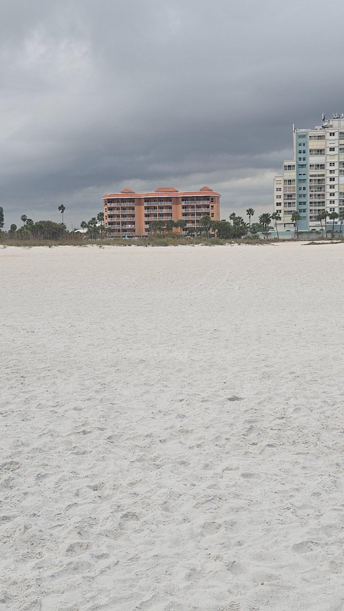 View of condo from the beach