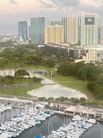 City view from hotel room