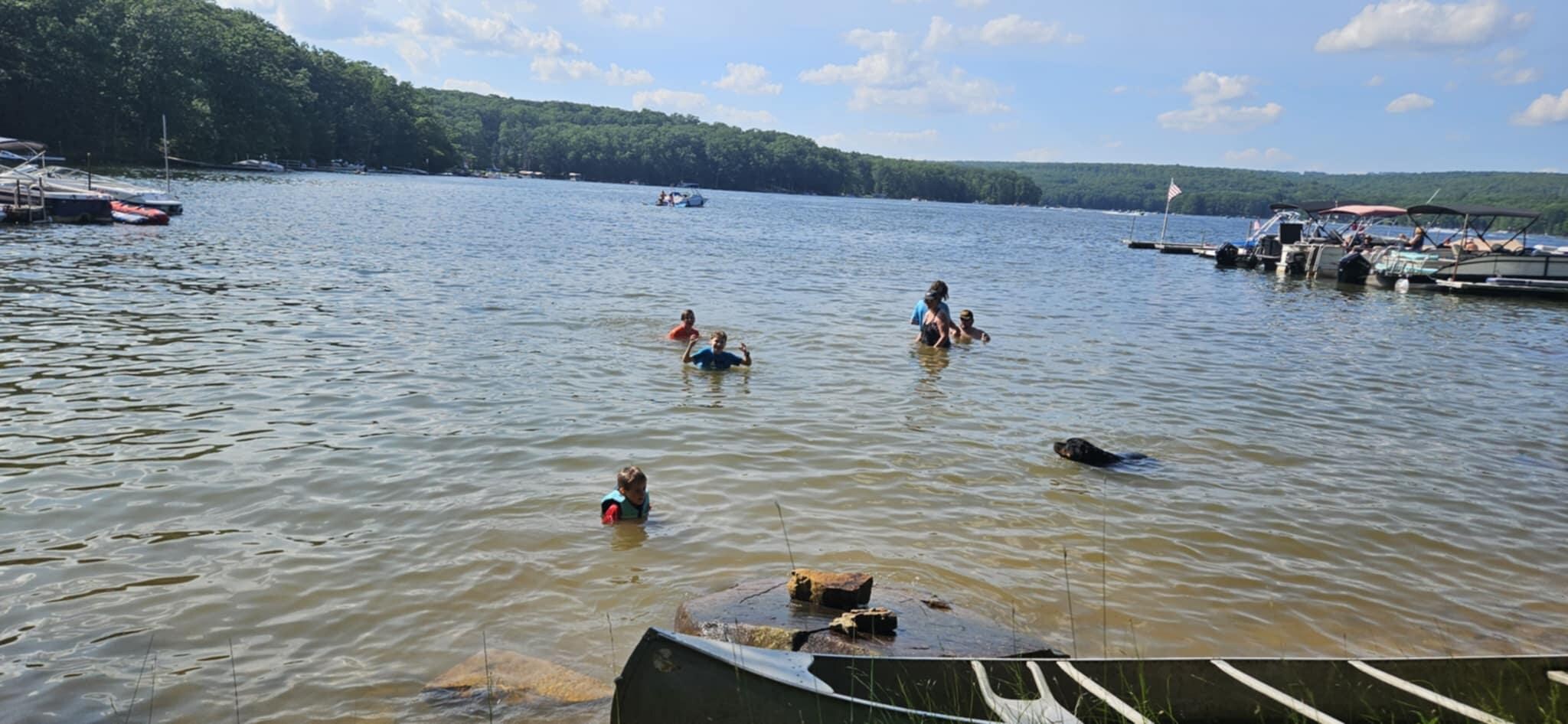 Water access was enjoyed by all. 