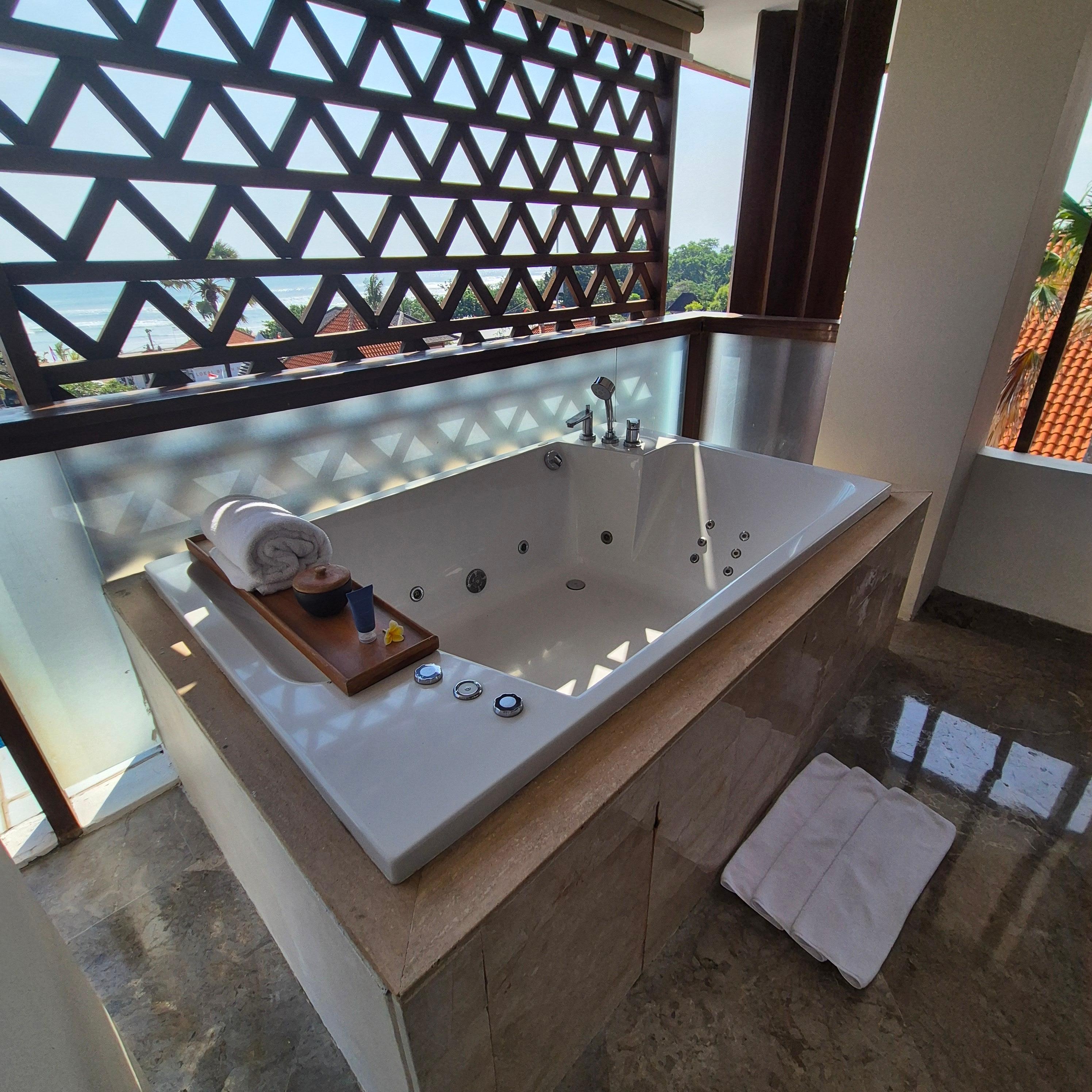 Spa on balcony