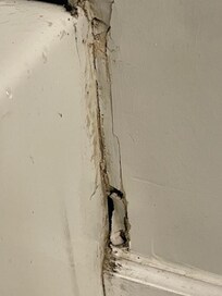 The day we arrived for our stay - hole in the bathroom. Reported to VRBO and Management Company