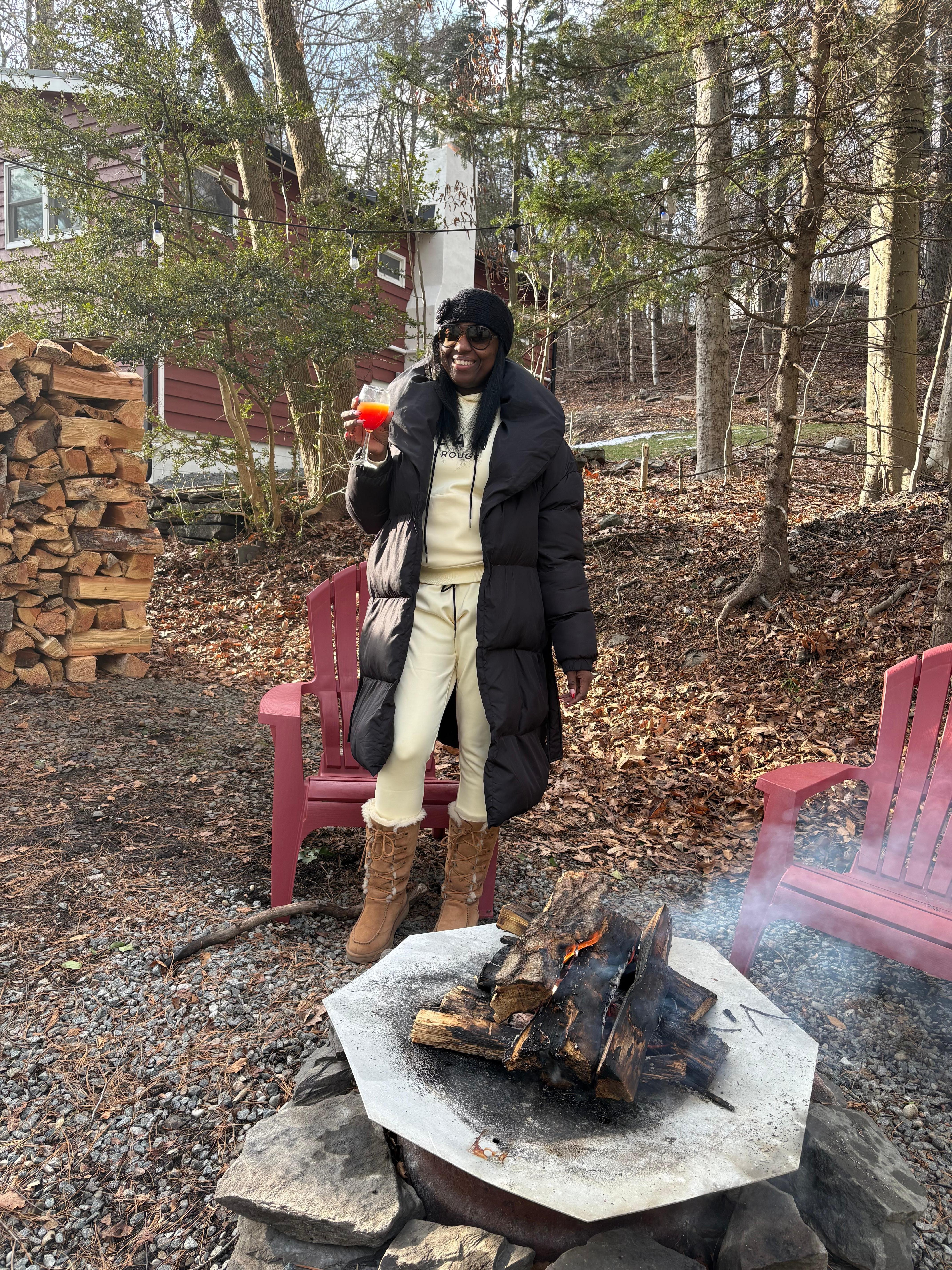 Daughter chilling by the Fire Pit!