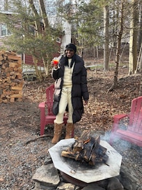 Daughter chilling by the Fire Pit!