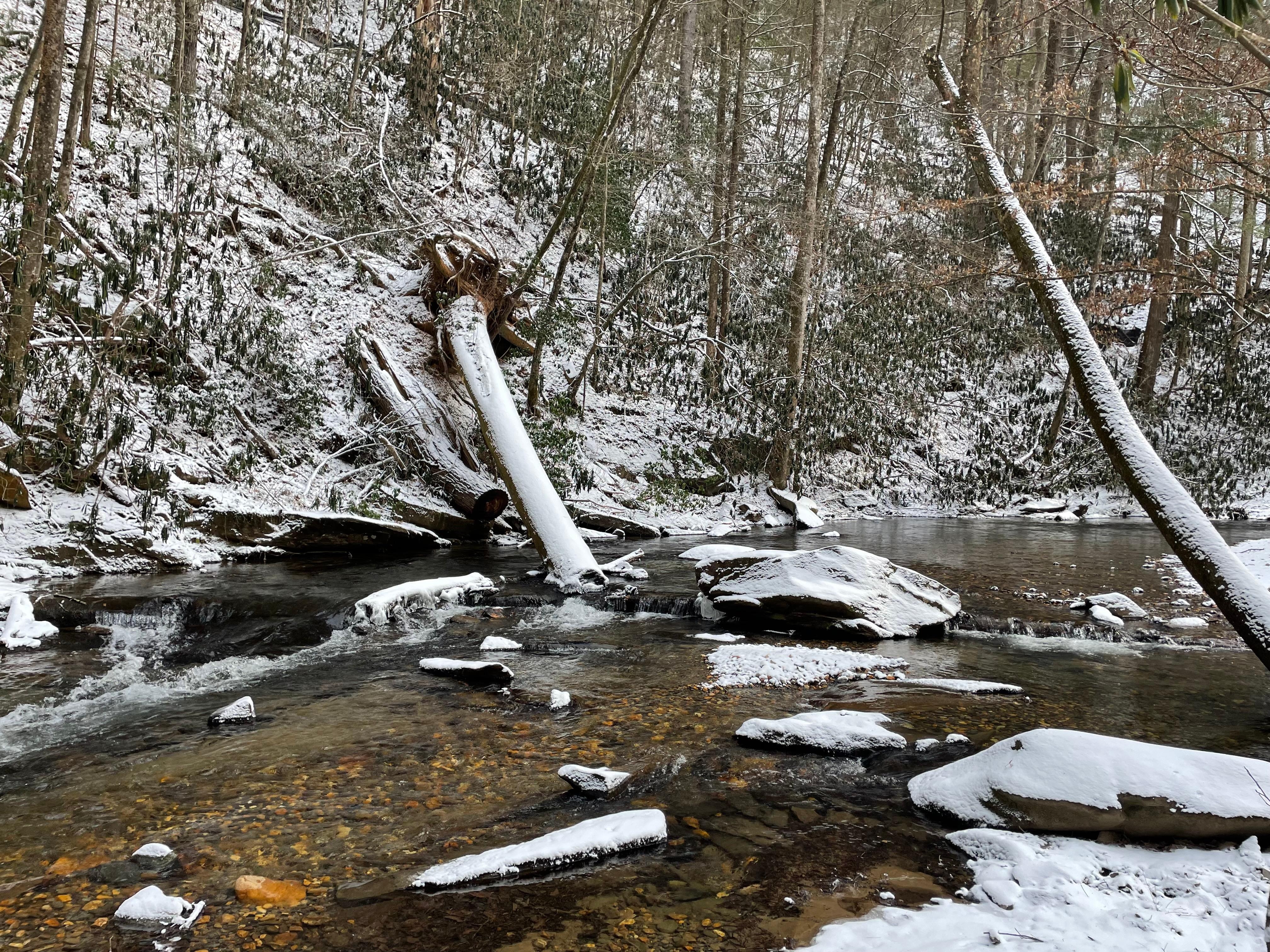 We were pleasantly surprised with snowfall during our stay. 