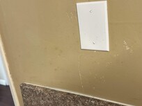 Dirty wall in kitchen