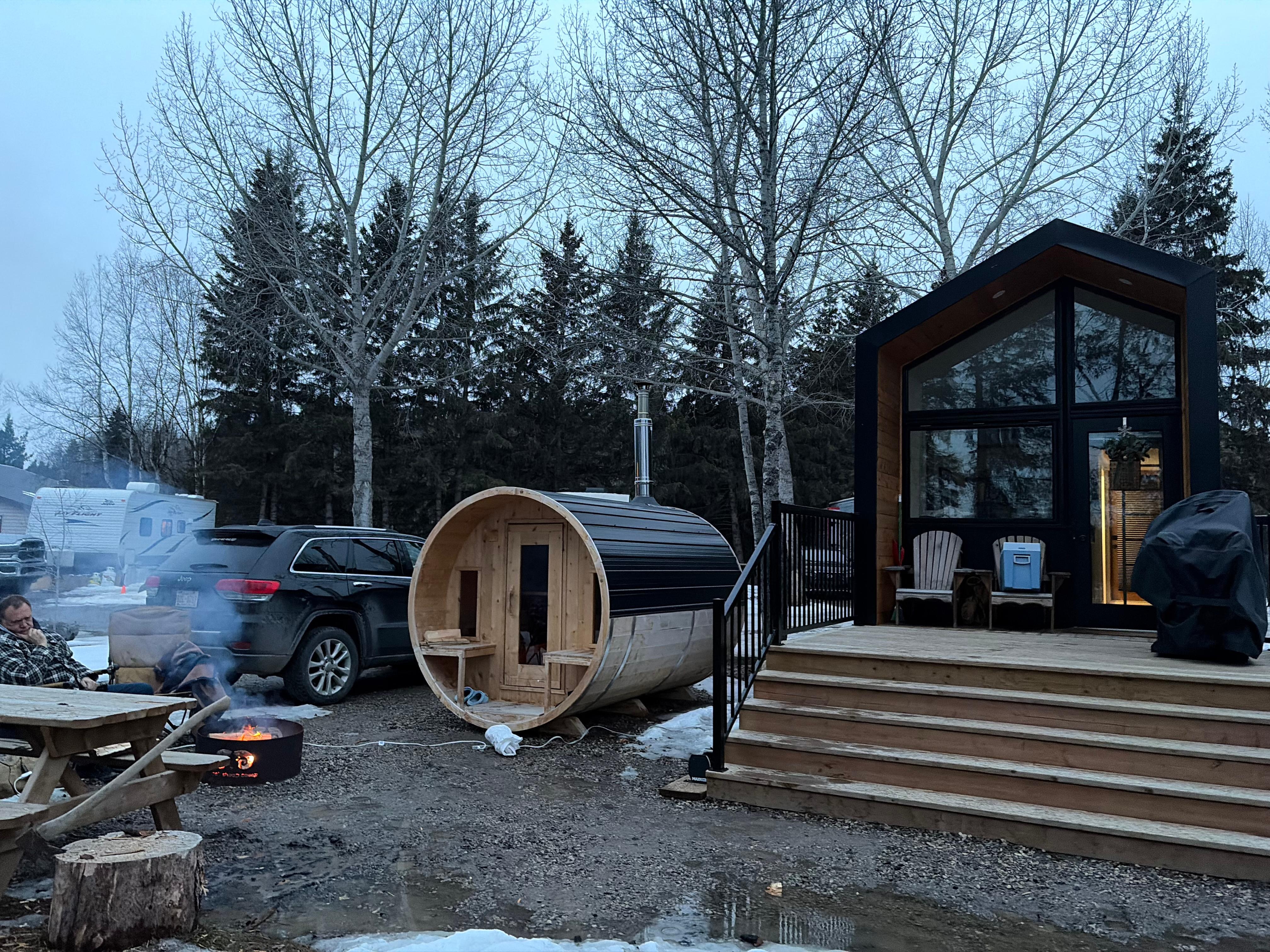 View of the place and sauna