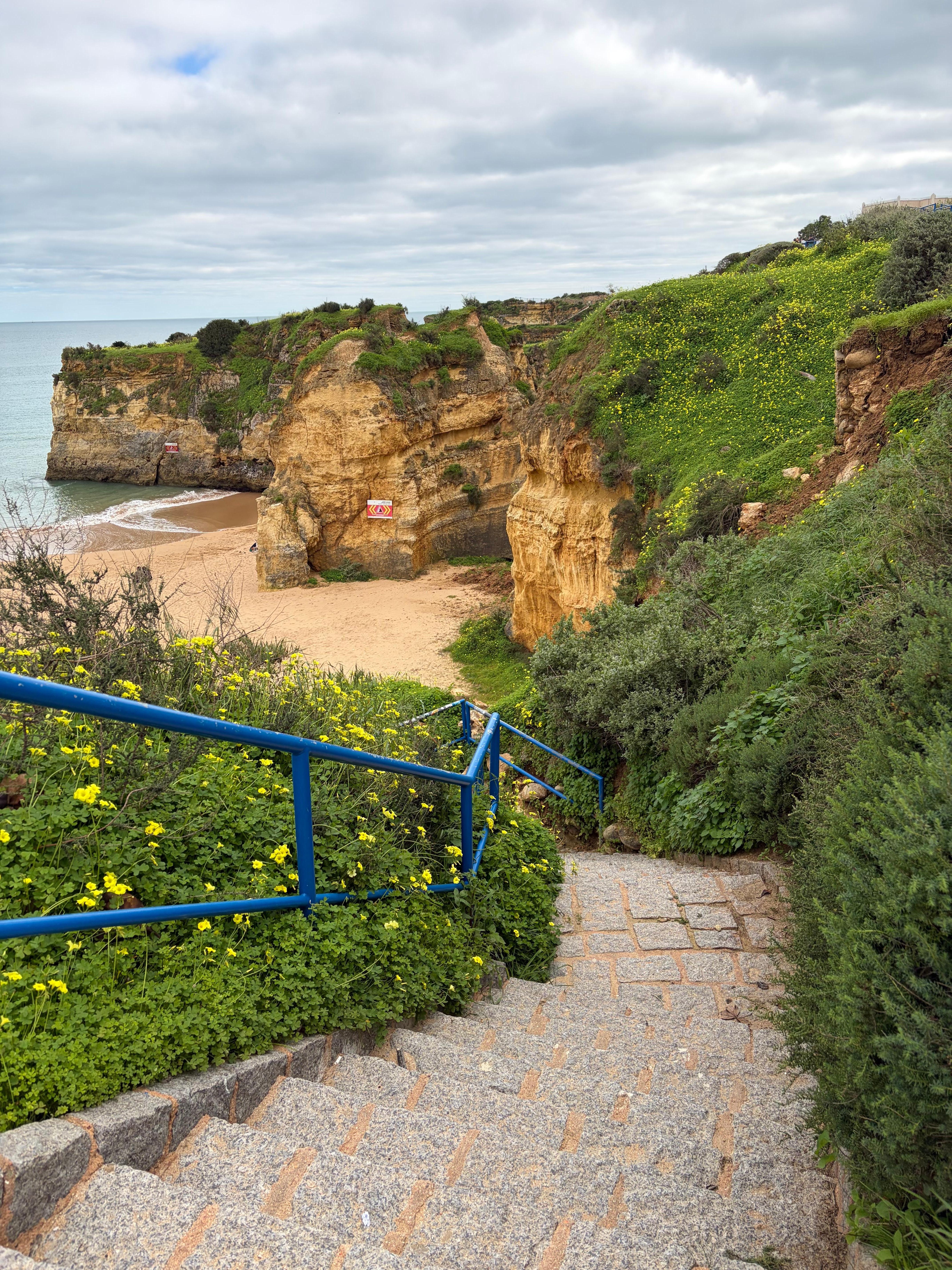 Cliffs in Lagos, a 15 minute ride from the house