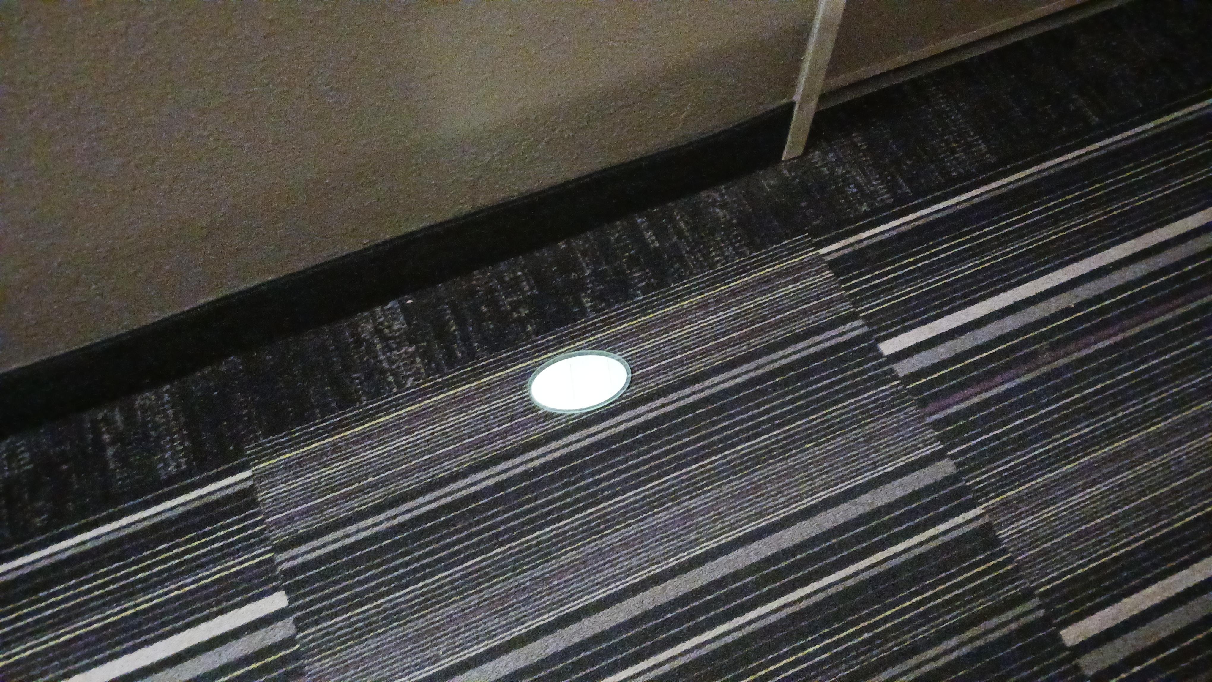 Room number that had fallen off the wall (not our room) 