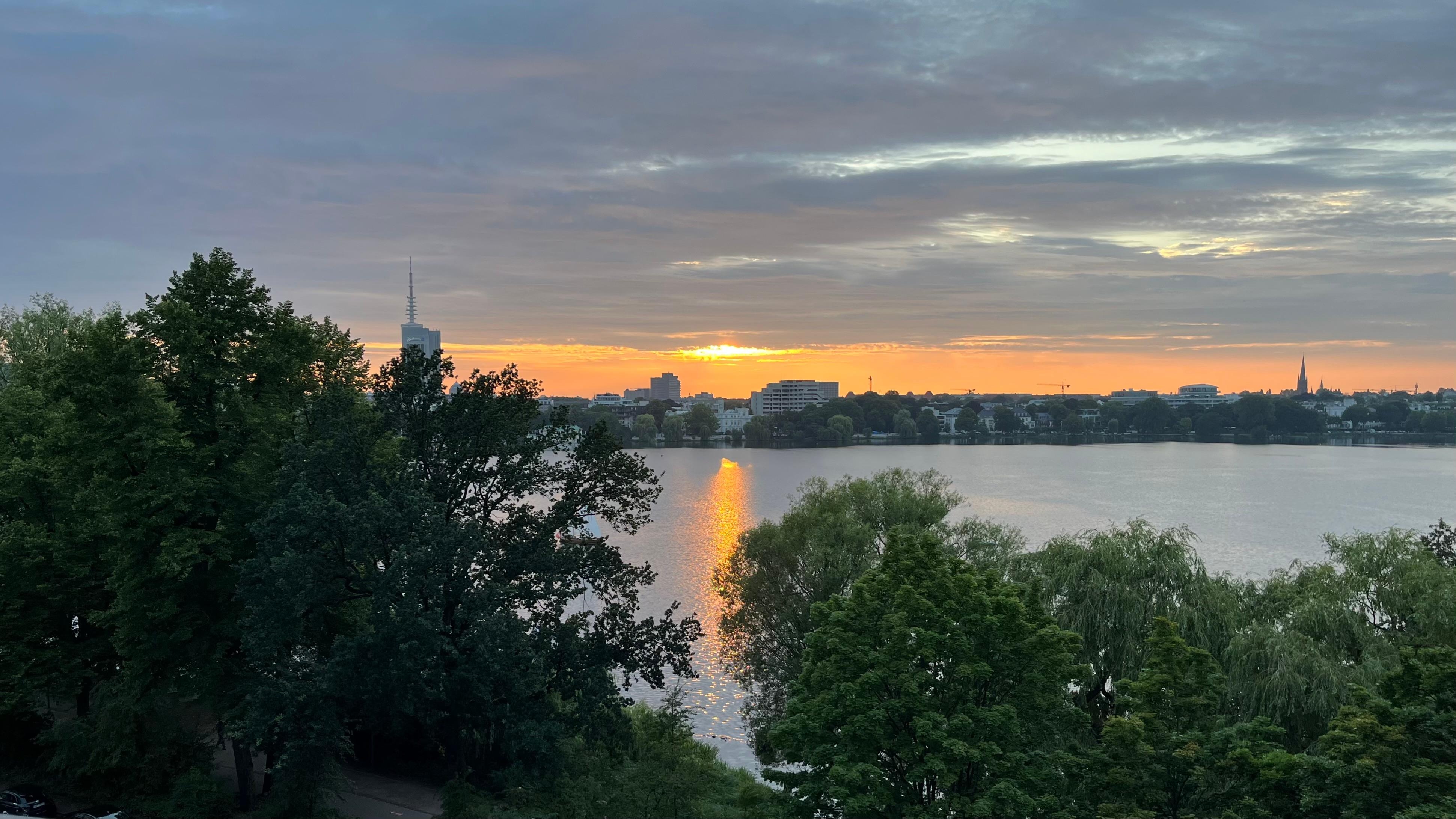 Utsikt fra rommet 26/7-2025, klokken 20.55