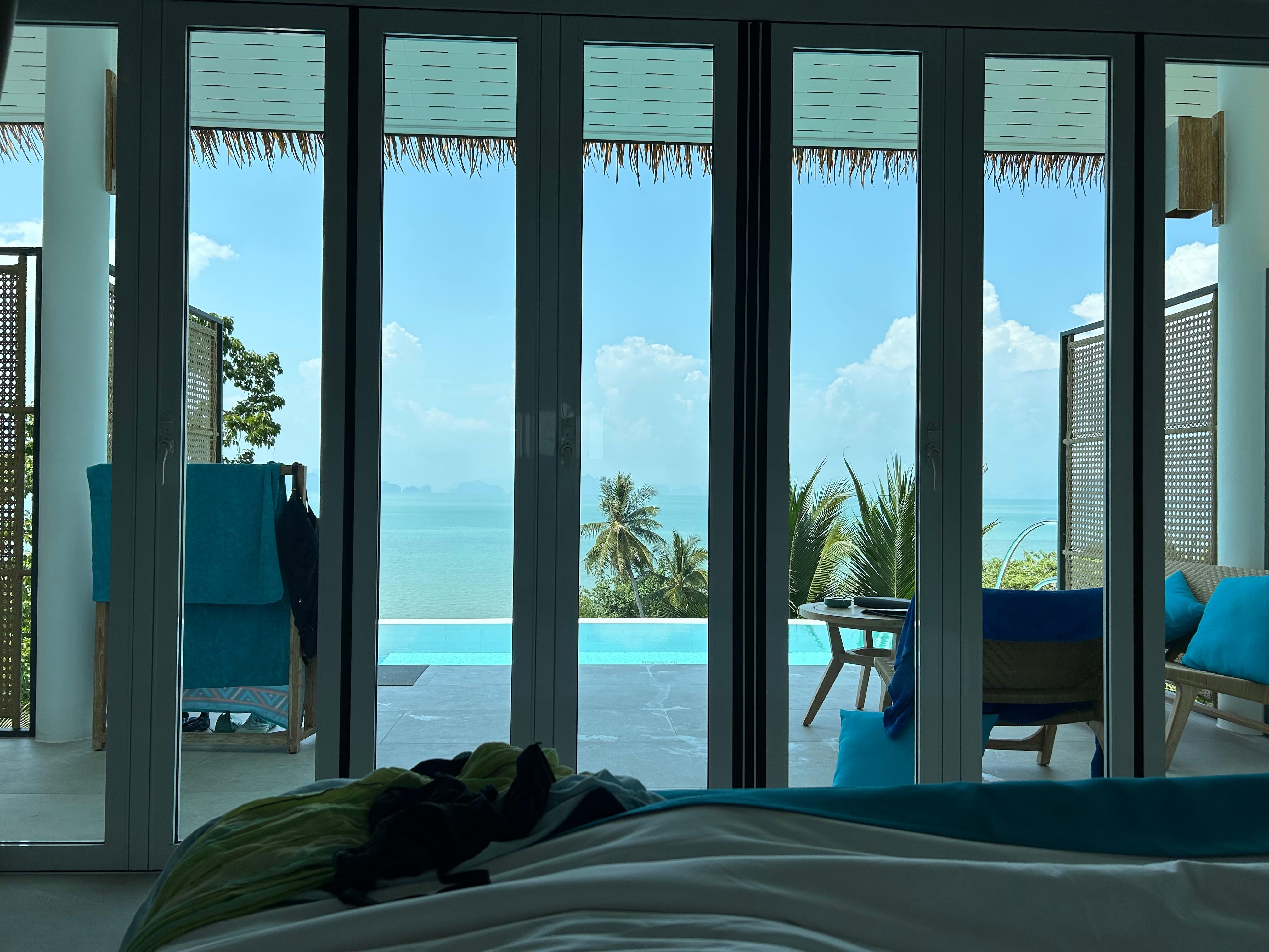 Bifold doors to private pool and pation