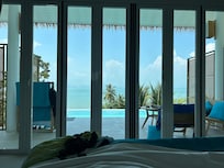 Bifold doors to private pool and pation