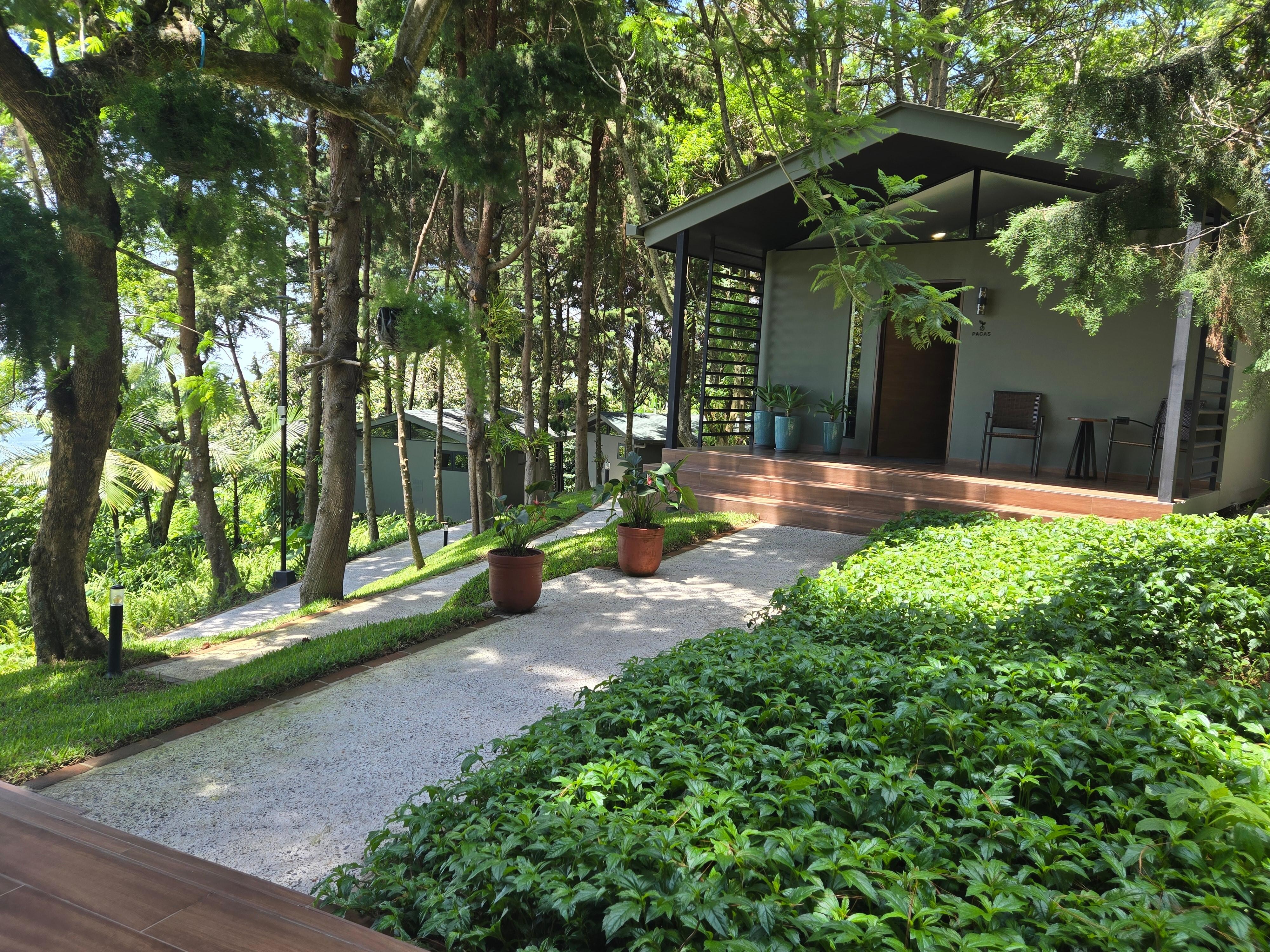 One of the private villas