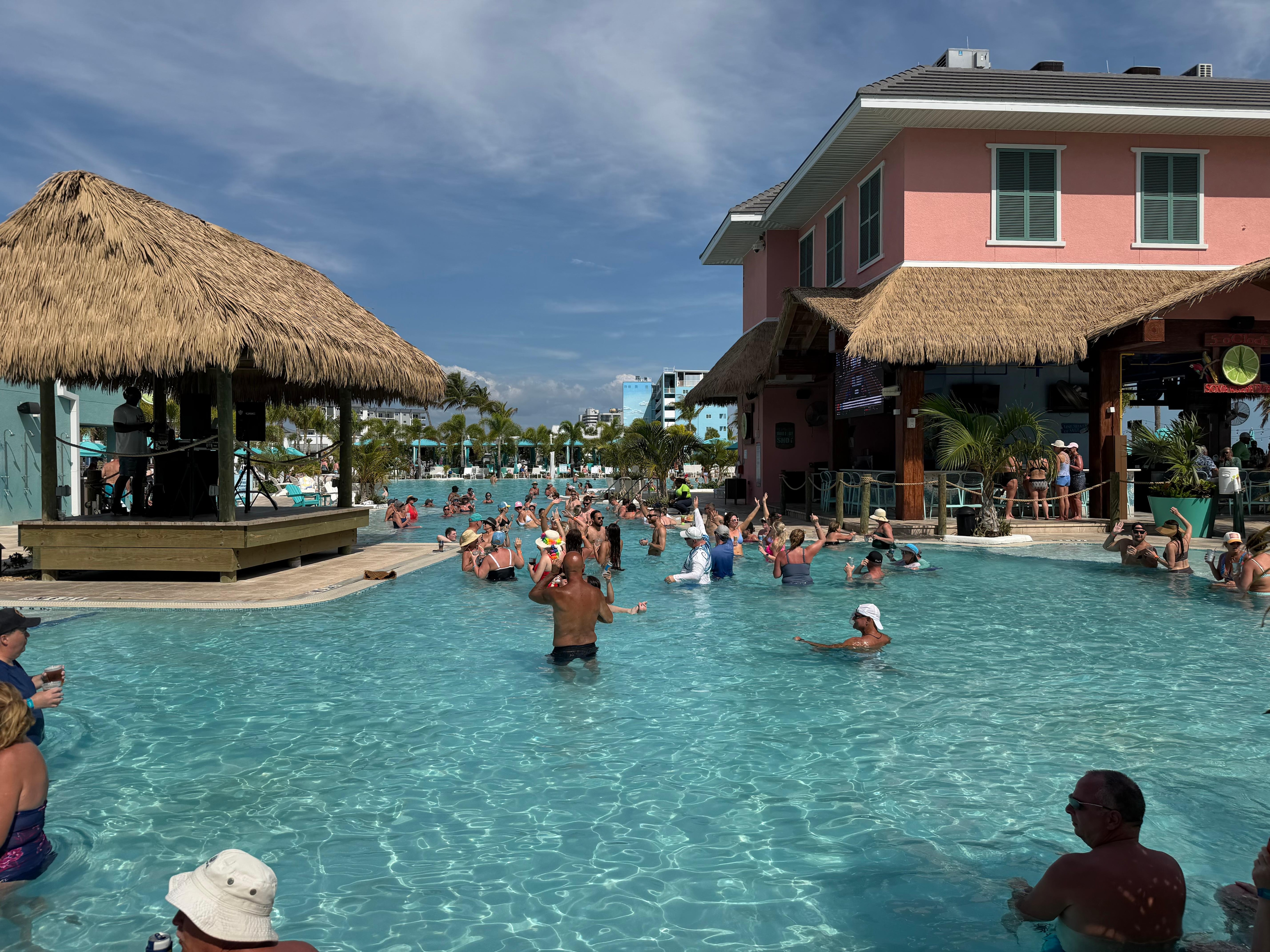 DJ at pool